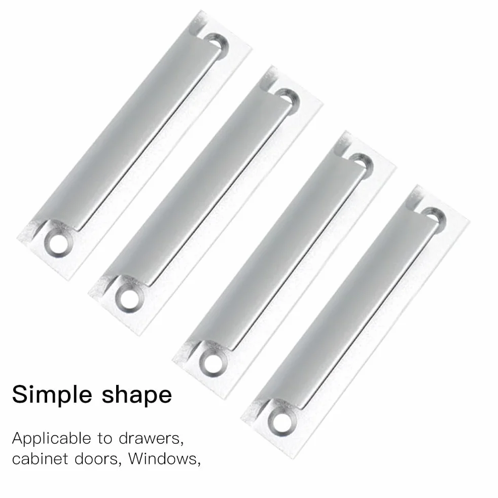 Ukryte uchwyty do szafek niewidoczne uchwyty do szafek szuflad szafa ze stopu aluminium, srebrny