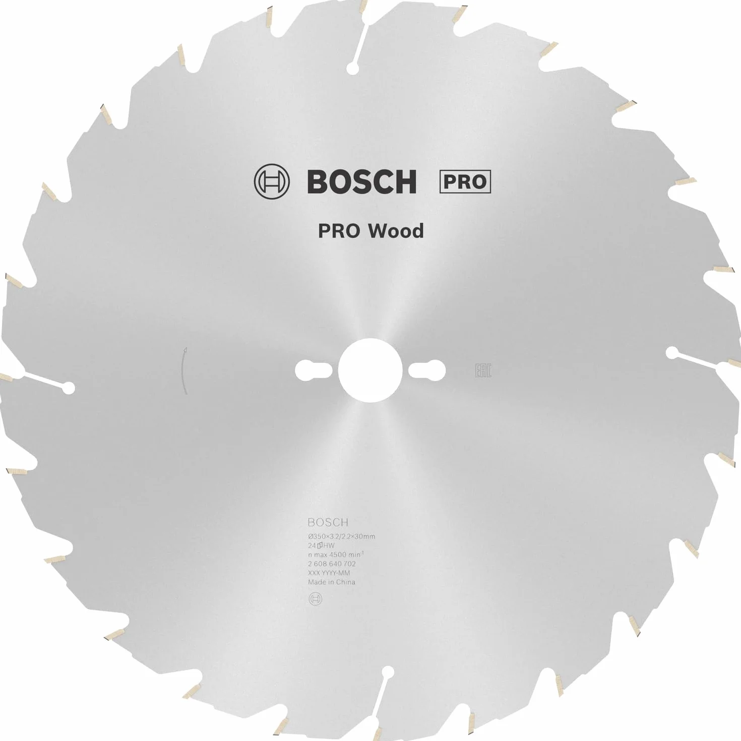 Bosch 1x Tarcza pilarska o długiej żywotności PRO Wood do przewodowych pilarek stołowych (do Miękkie drewno, Twarde drewno, Ø mm, Professional Akcesoria Stołowa piła tarczowa)
