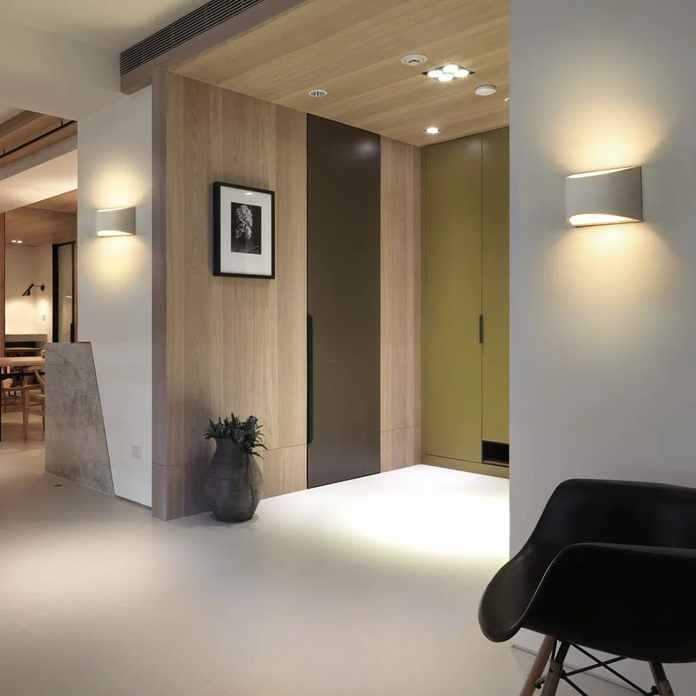 Kinkiety LED Do Wnętrz, Nowoczesne Białe Tynkowe Lampy Ścienne, 7 W, Ciepła Biel, Kinkiet W Górę i W Dół Do Salonu, Sypialni, Przedpokoju (Żarówka LED G9 W Zestawie)