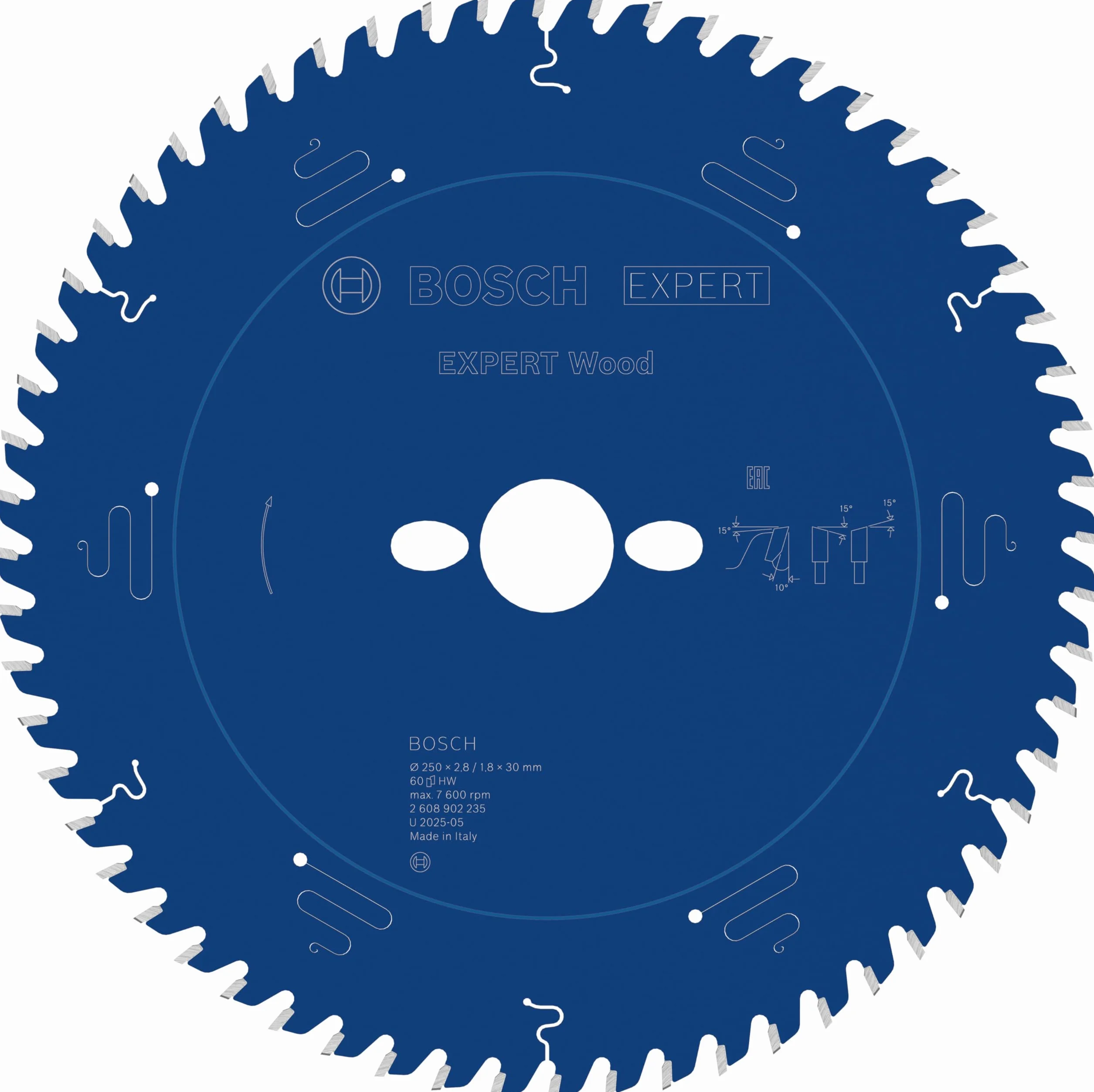 Bosch 1x Tarcza pilarska EXPERT Wood (do Miękkie drewno, Ø mm, Professional Akcesoria Przewodowa stołowa pilarka tarczowa)
