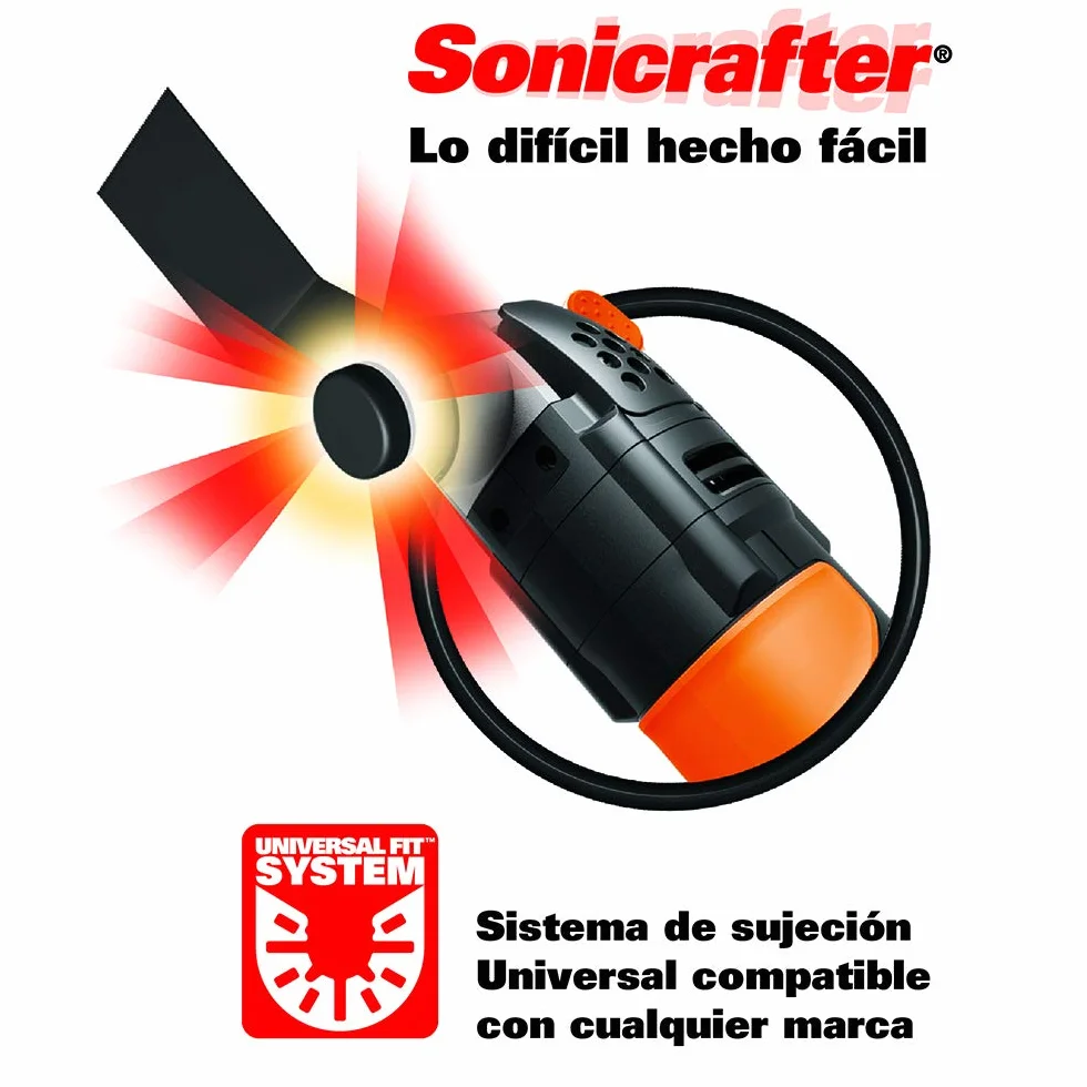 WORX WX679 Sonicrafter narzędzie wielofunkcyjne 250 W – cięcie, szlifowanie, piłowanie, skrobanie i wiele innych za pomocą jednego urządzenia – szybka wymiana akcesoriów