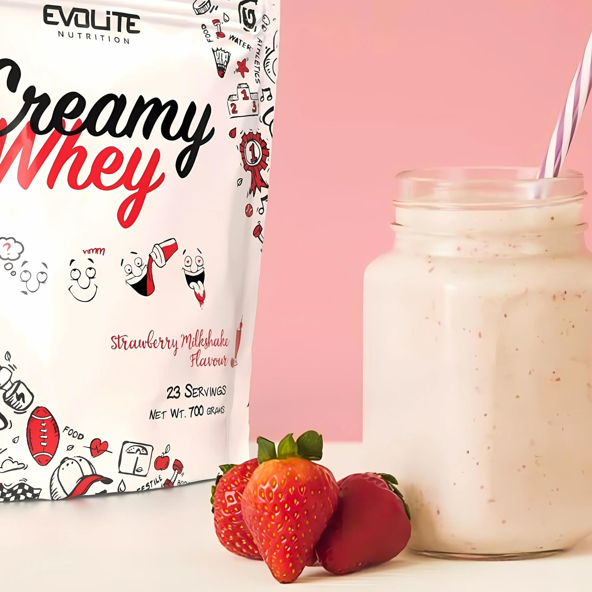 Evolite Nutrition Creamy Whey Conditioner z maślanką 700 g Proszek białkowy BCAA
