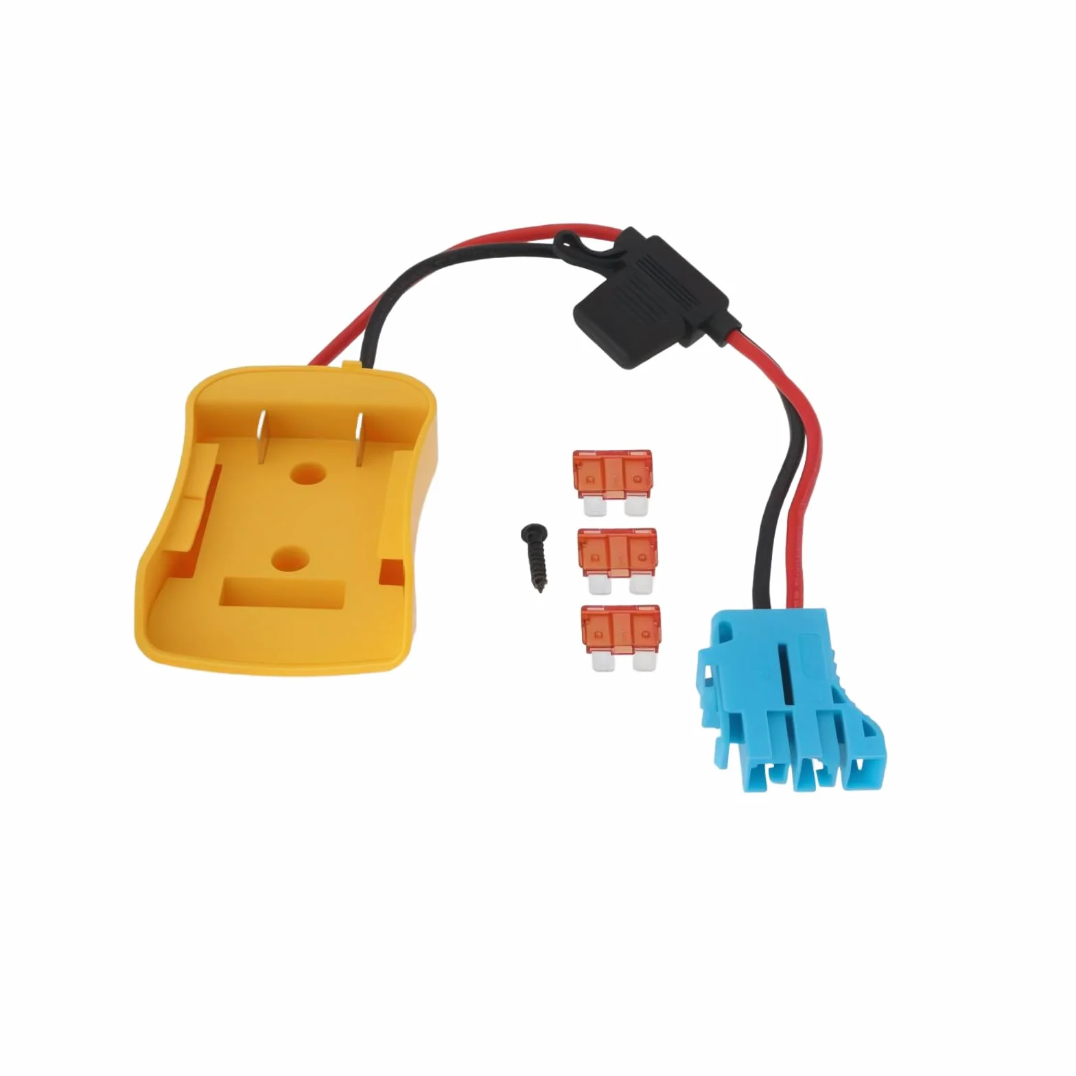 OTOTEC 1pc 20V Power Wheel Adapte with Fuse Connector Compatible with Dewalt 18V/20V Lithium-Ion Battery Series BCB182 BCB183 BCB200