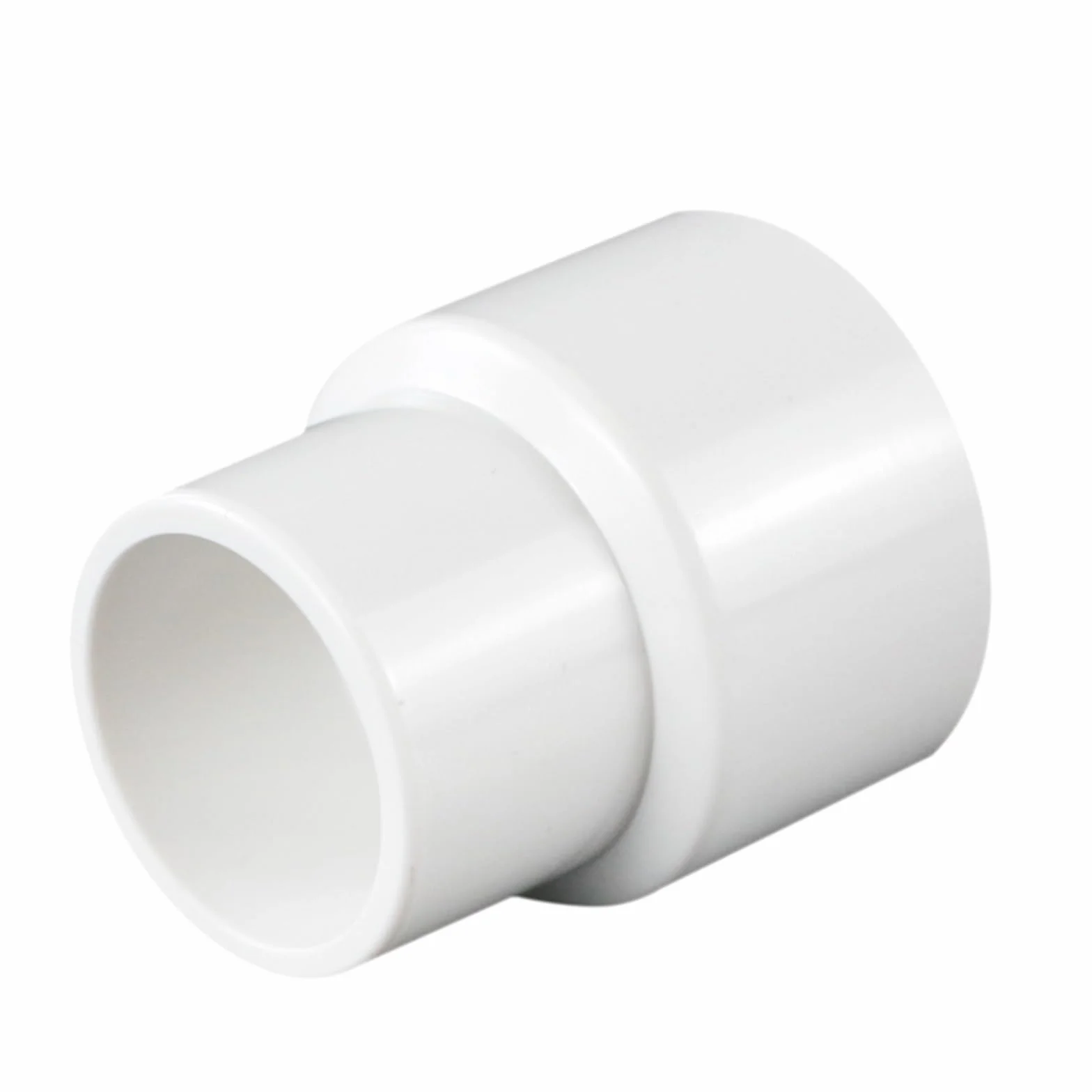 Adaptery do przyłączy rurowych BIAŁE złącze PVC 20/25/32/40/50/63/75/90/110/125/160/200mm proste złącze redukcyjne do rur wodnych(75-50mm)