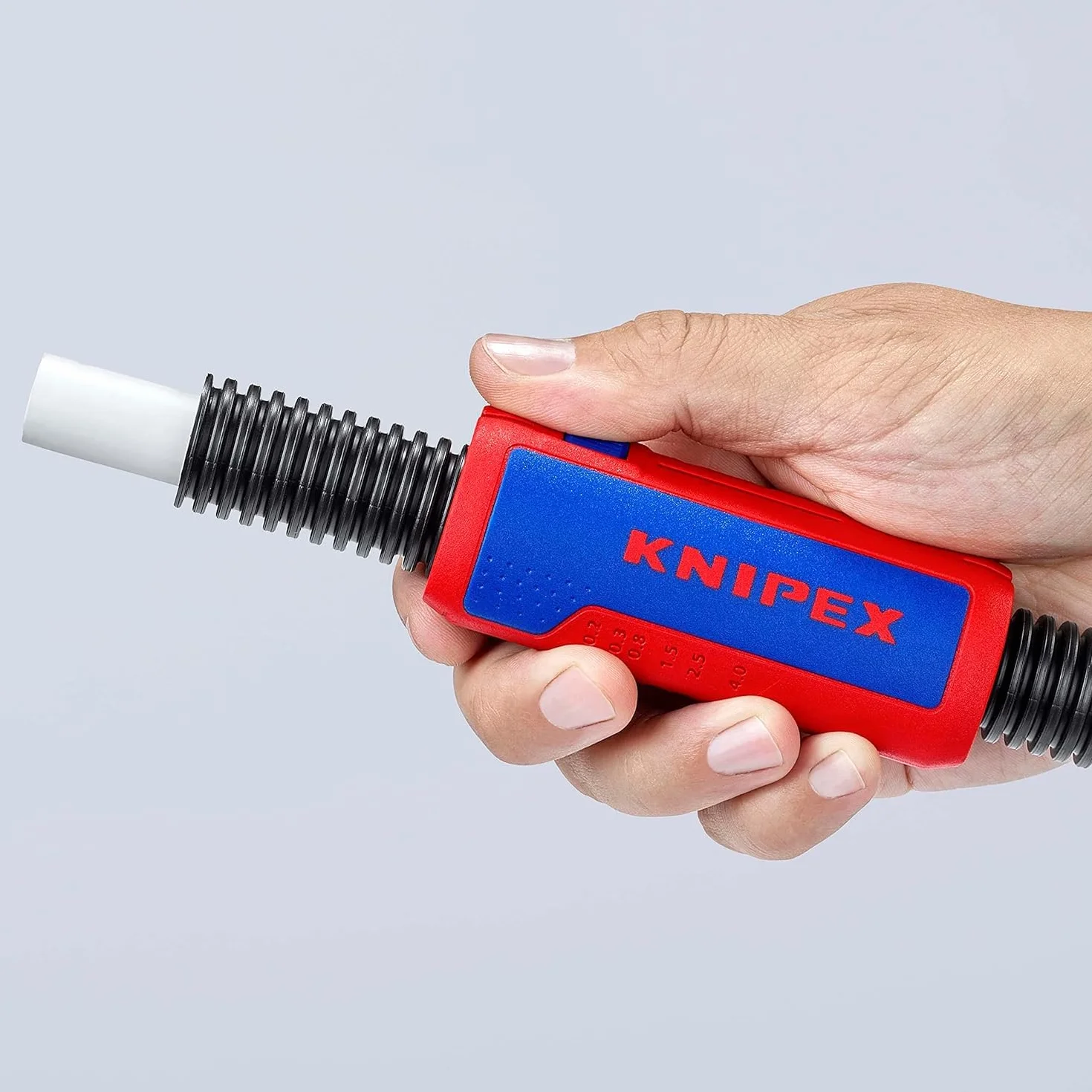 KNIPEX TwistCut Obcinak do rur falistych w blister 100 mm, 90 22 02 SB