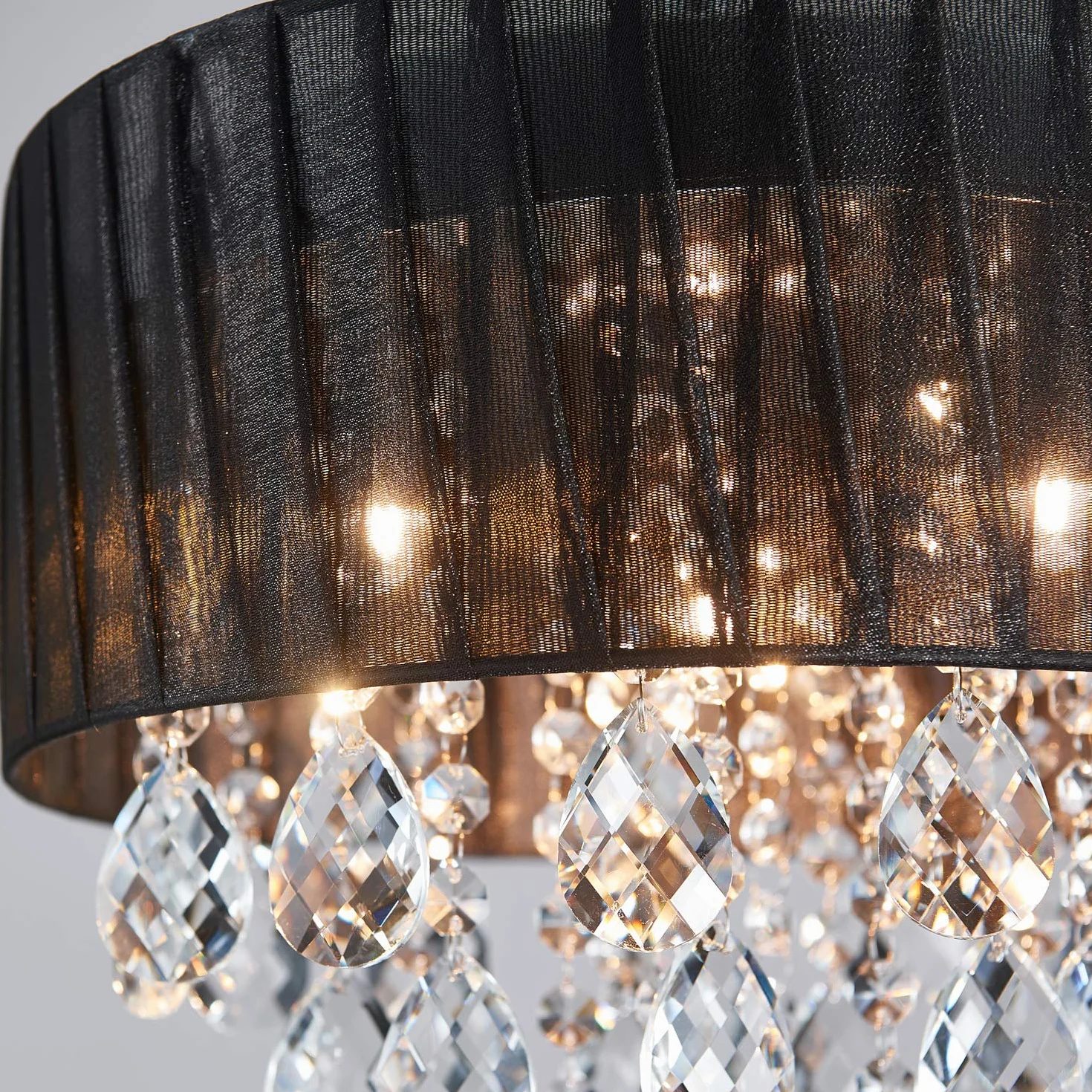 Saint Mossi 33 cm chromowany nowoczesny kryształowy żyrandol K9 oświetlenie LED 3-światło sufitowe oprawa oświetleniowa lampa wisząca do jadalni łazienki kropla deszczu oprawa oświetleniowa
