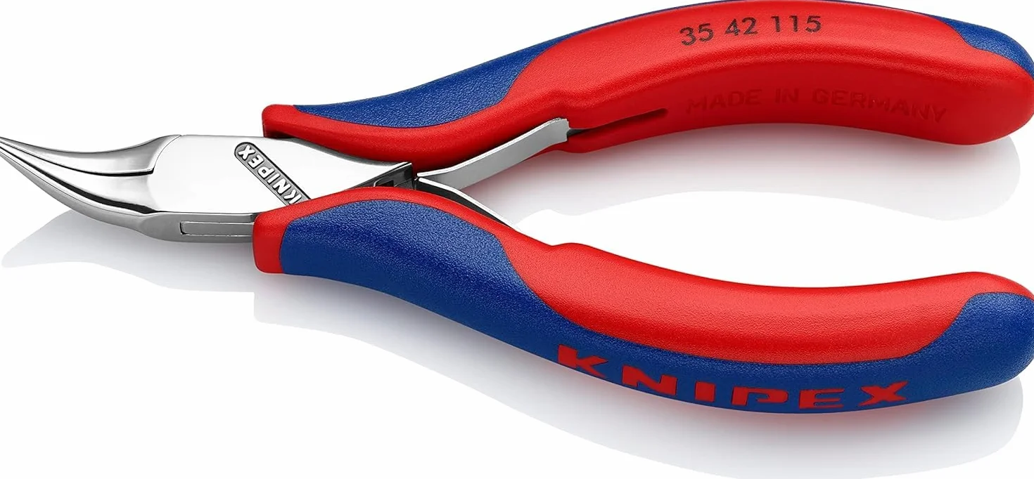 KNIPEX Szczypce dla elektroników ze złączem wsuwkowym z osłonkami wielokomponentowymi 115 mm, 35 42 115