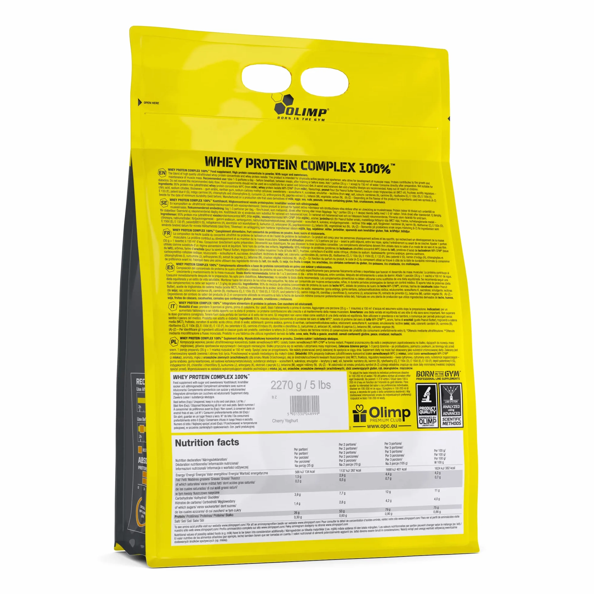OLIMP SPORT NUTRITION Whey Protein Complex 100% - 2270 g - Czekolada
