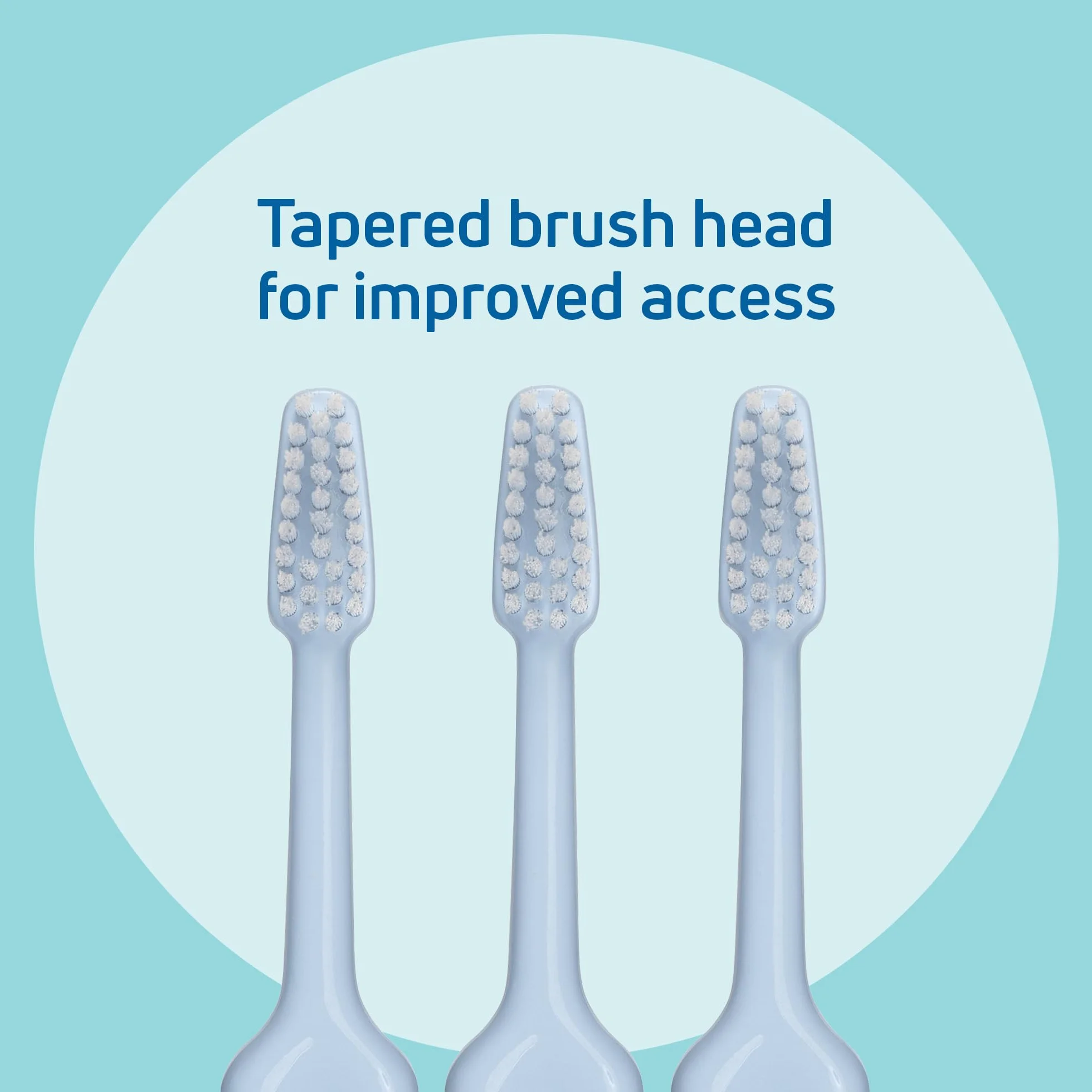 TePe Select Compact Toothbrush, Medium, 1pc, efficient and easy access cleaning with tapered brush head, toothbrush medium for adults