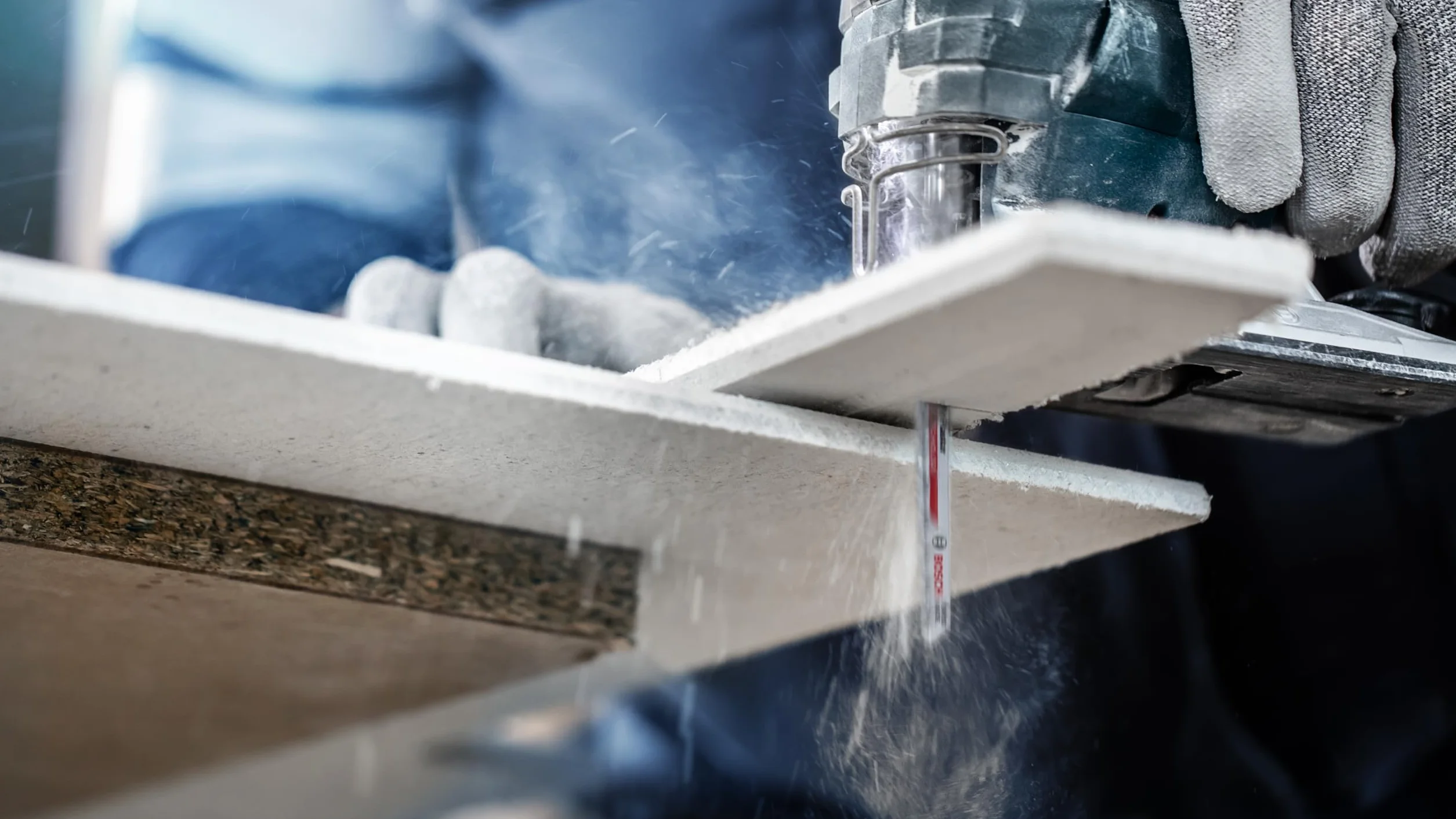 Bosch 3x Brzeszczot do wyrzynarki EXPERT Fiber Plaster T341HM (do Płyty z cementem włóknistym, Płyta gipsowo-kartonowa, Długość 132 mm, Professional Akcesoria Wyrzynarka)