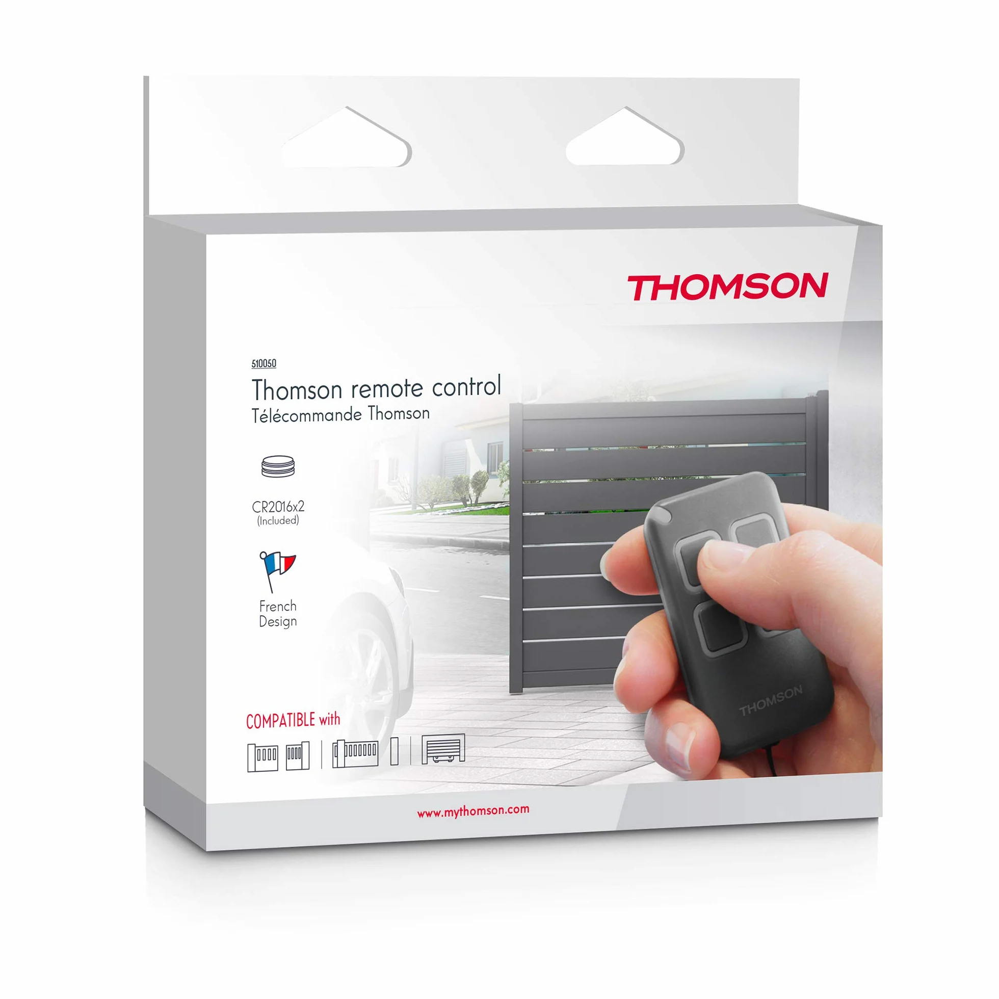 Thomson 510050 pilot do bramy garażowej, szary