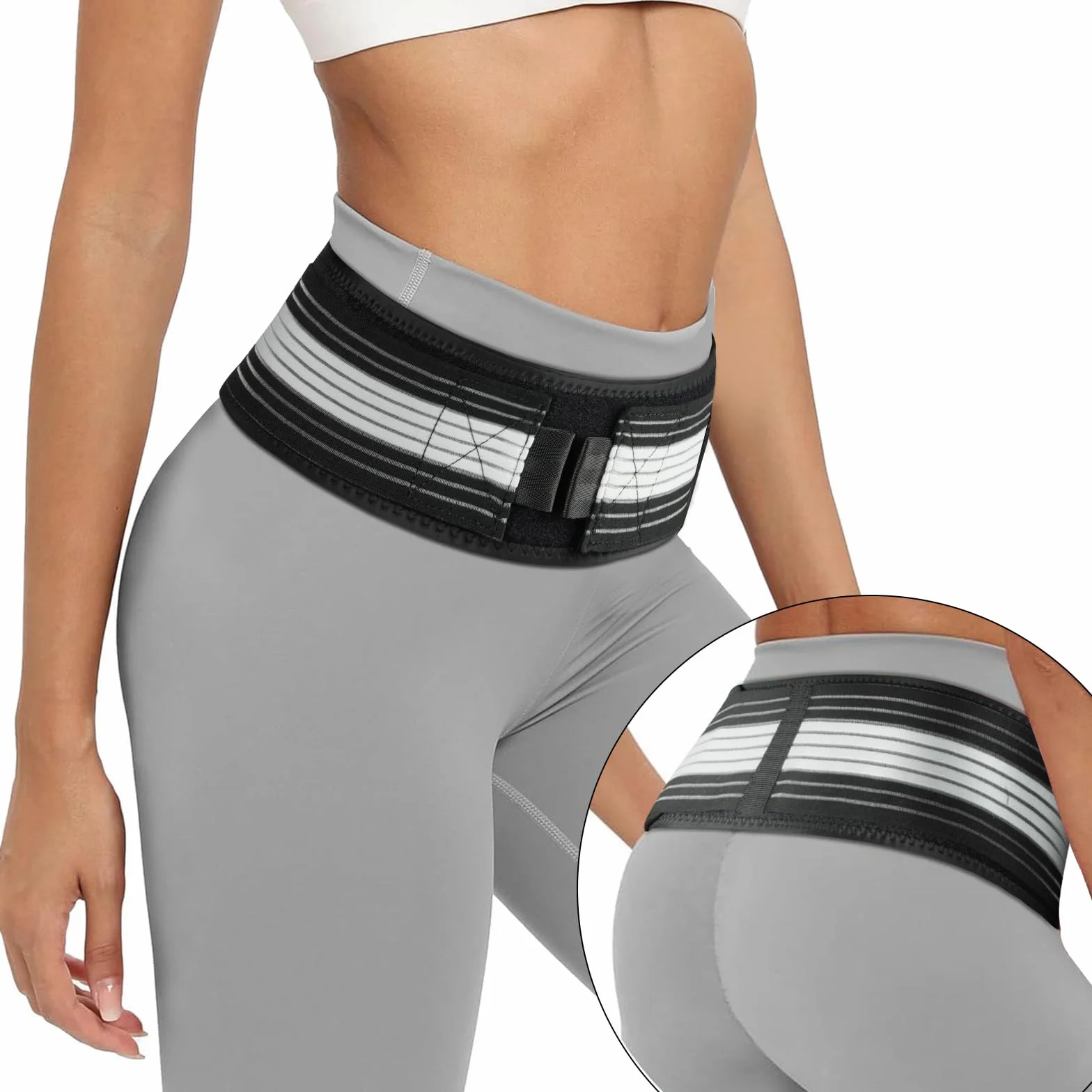 Pas biodrowy Sacroiliac SI, orteza podtrzymująca dolną część pleców, 110 cm