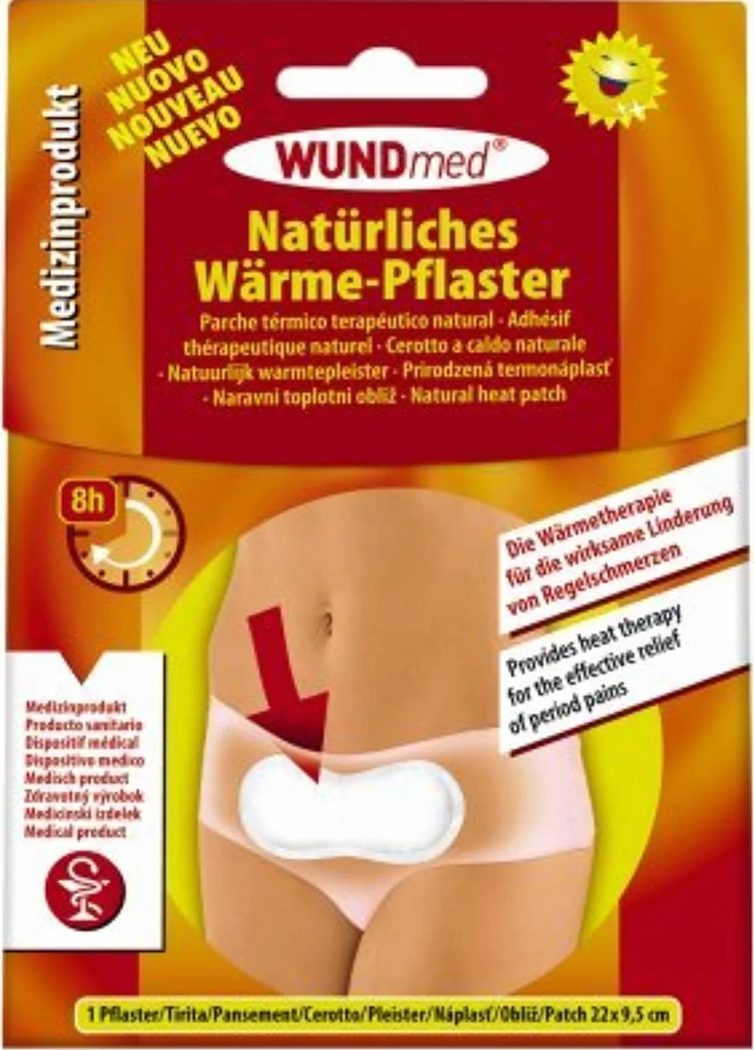 Wundmed Naturalny plaster rozgrzewający łagodzący ból miesiączkowy – produkt medyczny