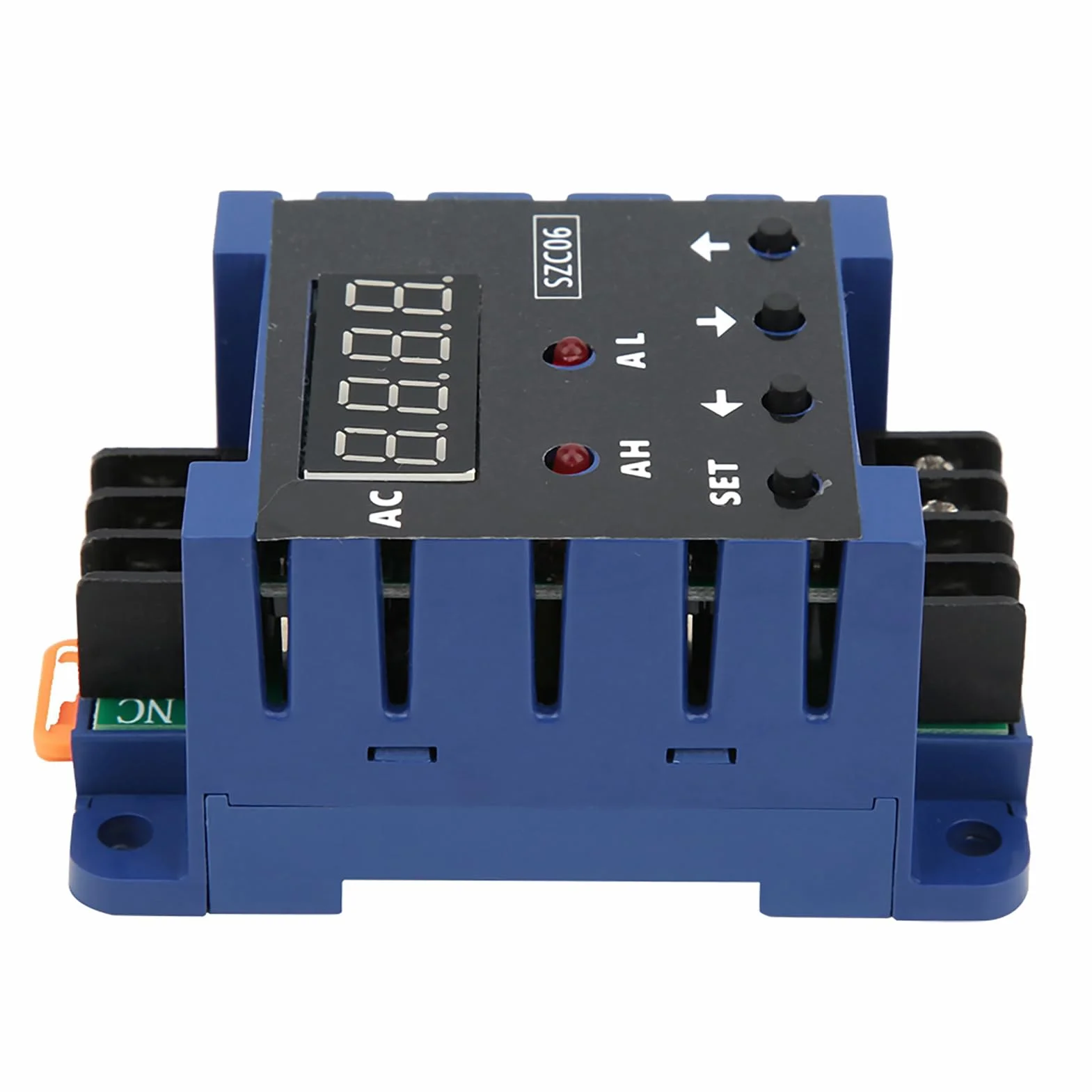 Cyfrowy amperomierz AC elektryczny SZC06 AC110‑220V 0,3‑50A zakres pomiarowy górna dolna granica przekaźnik opóźnienia alarmu (50A)