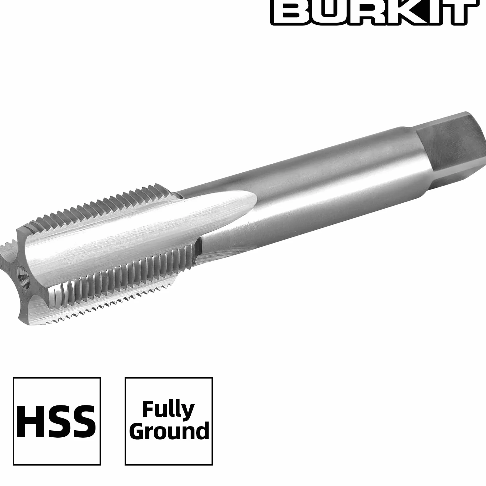 Burkit 1 1/8"-20 UN gwintownik praworęczny, HSS 1-1/8 x 20 UN prosty karbowany kran maszynowy