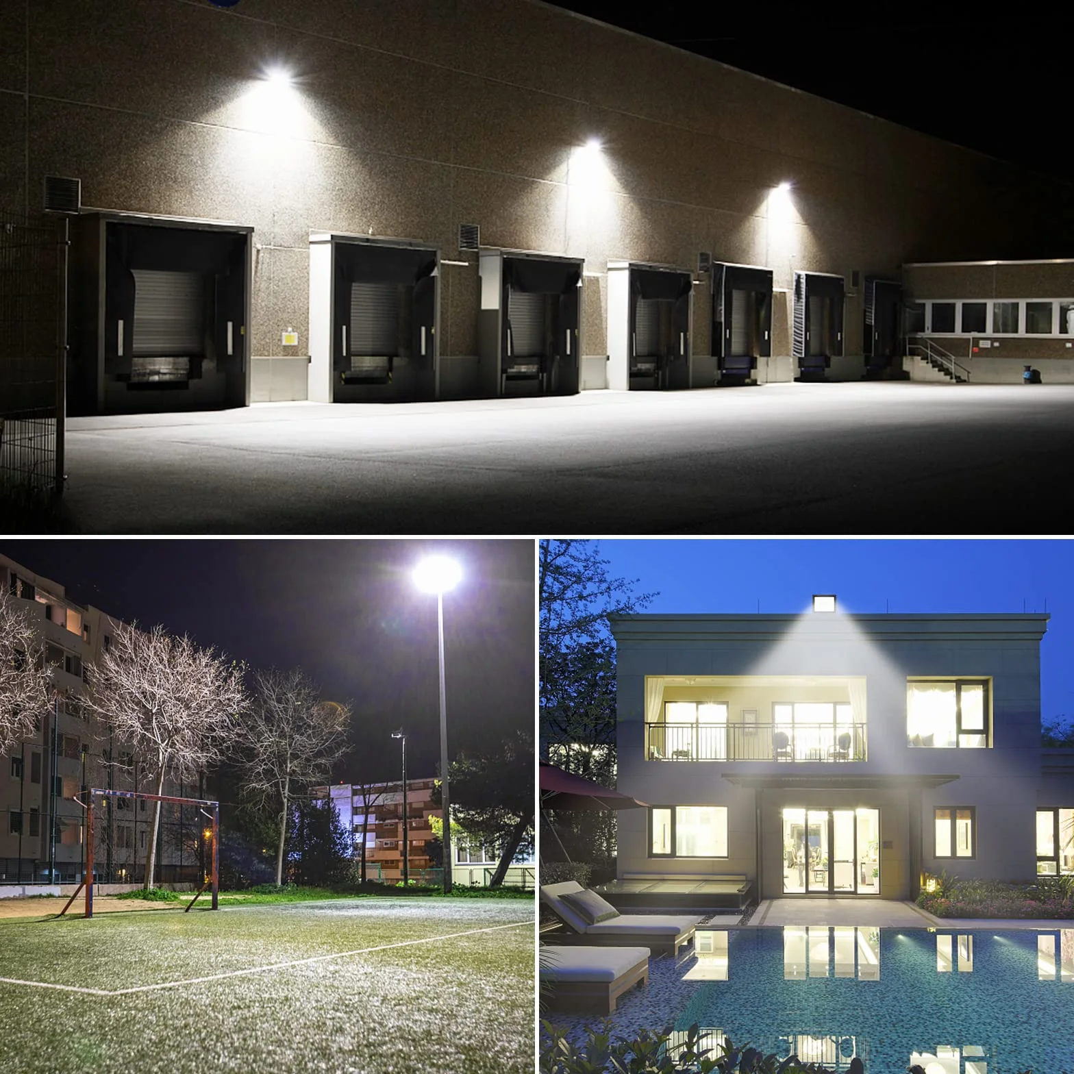 Willpower Zewnętrzny Reflektor LED 20 W 2000 lm IP66 Projektor 6000K Biała Lampa Bezpieczeństwa 85 V-265 V Oświetlenie Do Ogrodu Garażu Podwórka Patio Korytarz