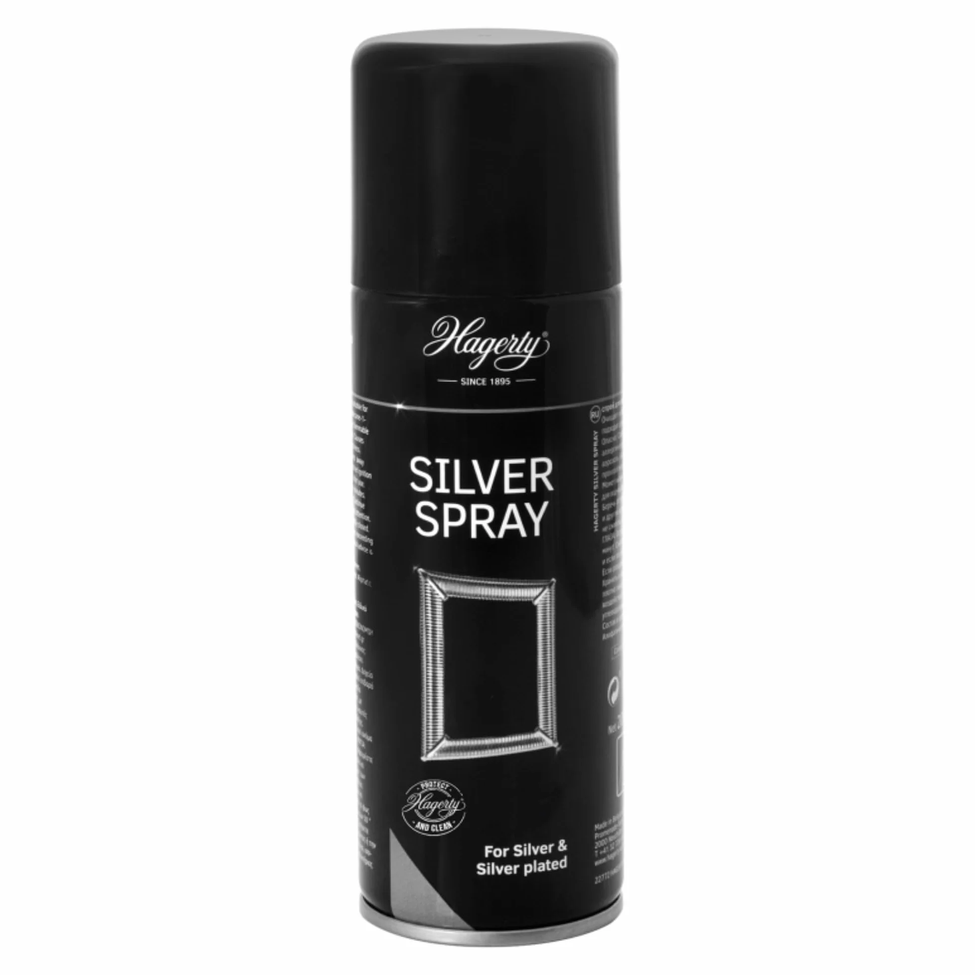 Hagerty Silver Spray Środek do czyszczenia srebra z ochroną przed nalotem 200ml I Skuteczny spray czyszczący do przedmiotów ze srebra posrebrzanego metalu I Natychmiastowy połysk dla srebra
