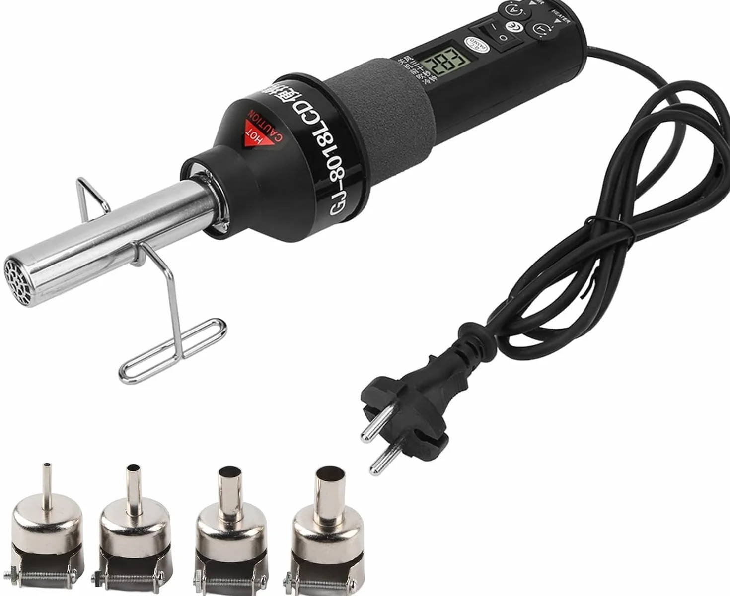 DEWIN dmuchawa gorącego powietrza 220V 450W LCD regulowana stacja lutownicza IC SMD BGA