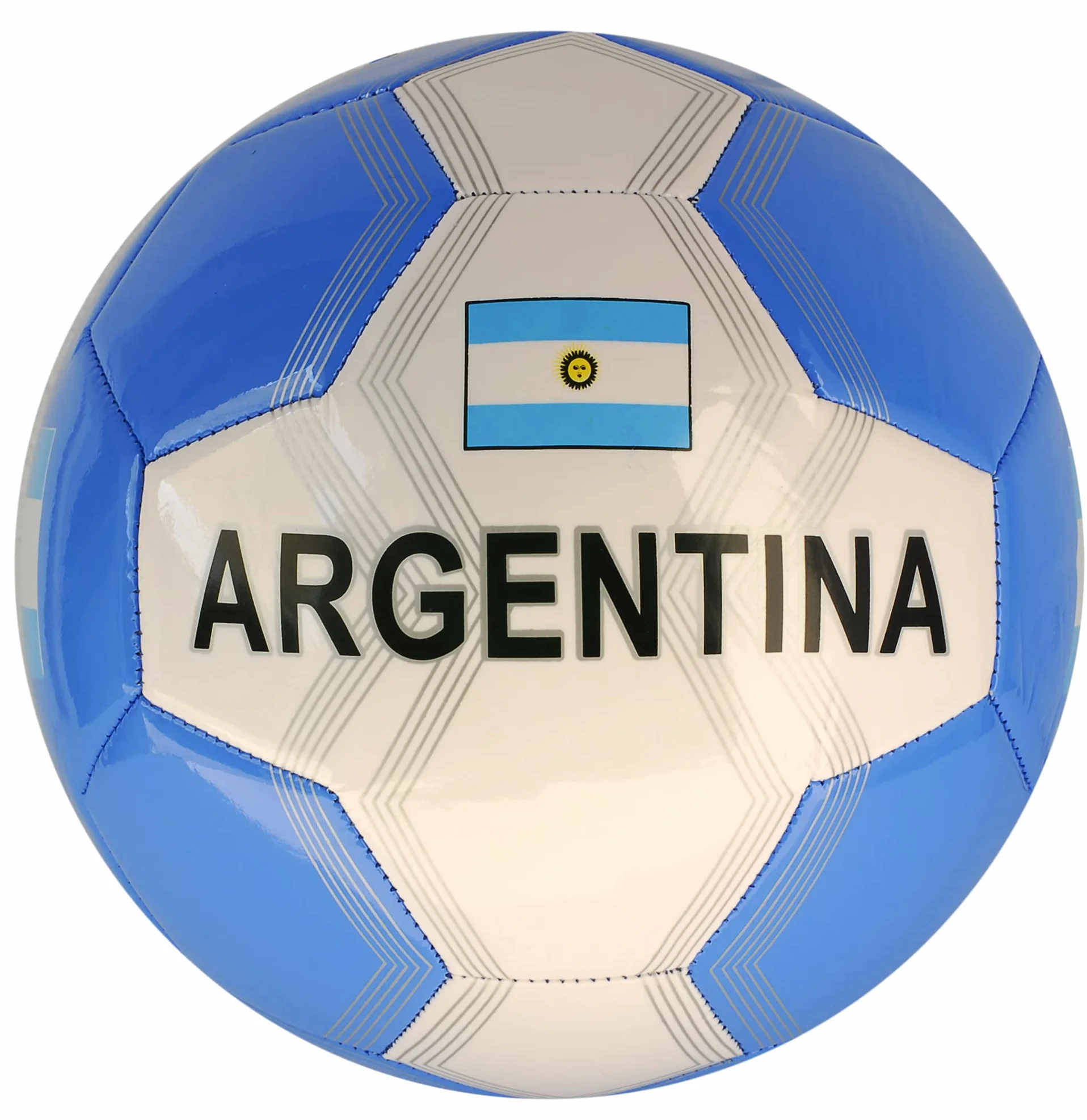 Argentyna Piłka nożna Z Flagą Argentyny Rozmiar 5 Kolor Biały/Niebieski
