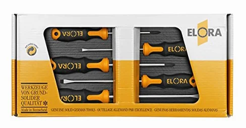 Elora 0582520505501 zestaw wkrętaków, płaski i krzyżakowy, 5-częściowy, -582 S5-K-1