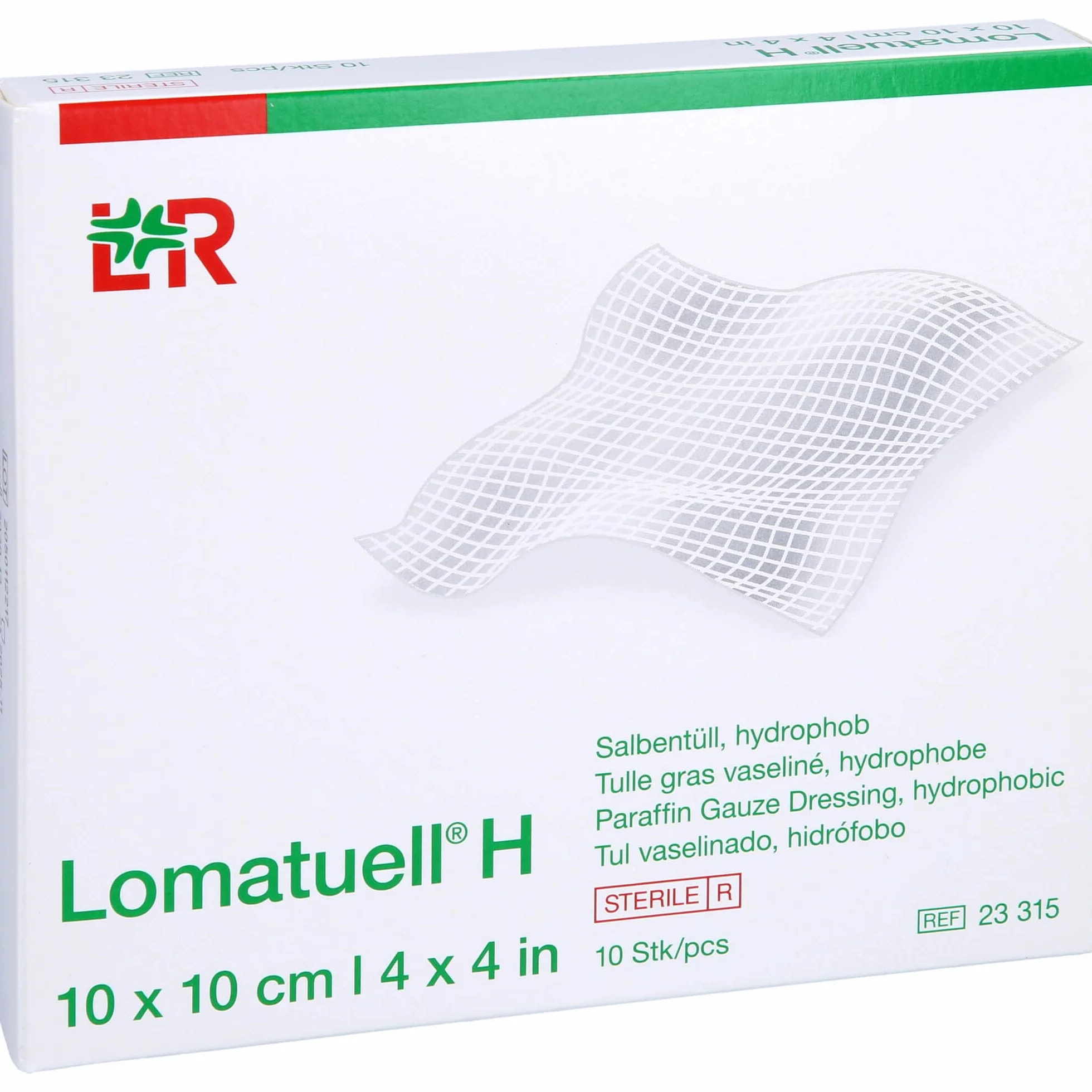 Lomatuell H Opatrunek 10 x 10 cm 10 Sztuk