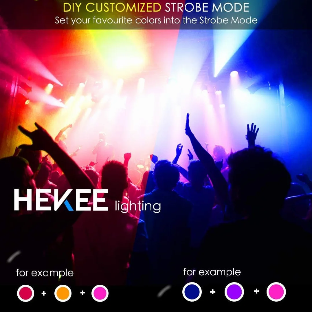 HEKEE Reflektor zewnętrzny LED 40W RGBW 4000 lumenów IP66