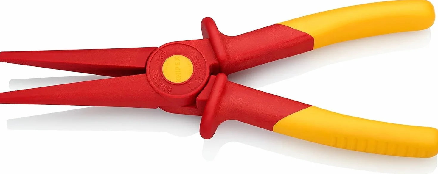 KNIPEX Szczypce wydłużone izolowane z tworzywa izolowane Tworzywo sztuczne Ze strefą z miękkiego materiału zapewniającego pewny chwyt 220 mm, 98 62 02