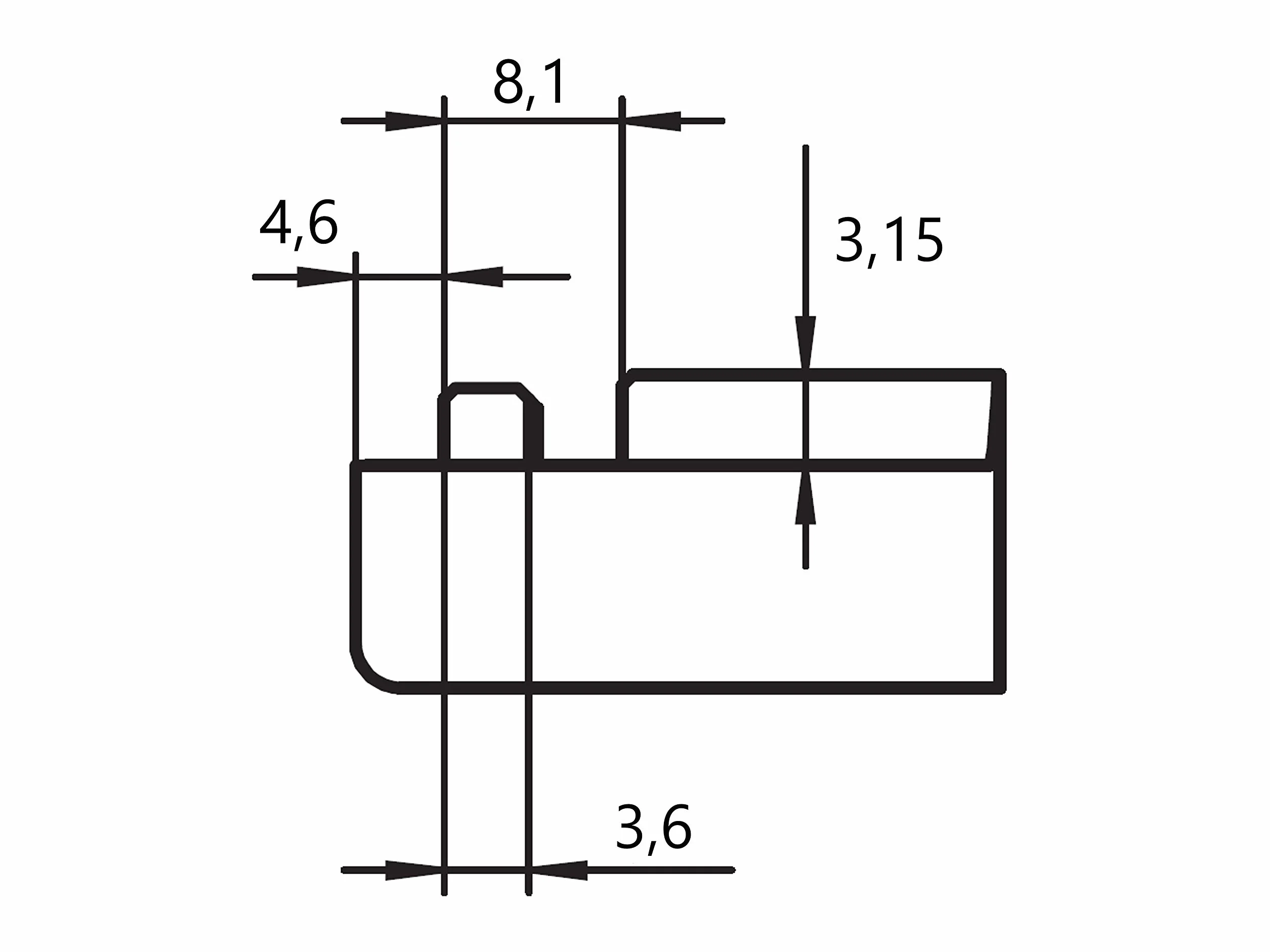 WINKHAUS Blacha zamykająca SBS.K.152, VEKA