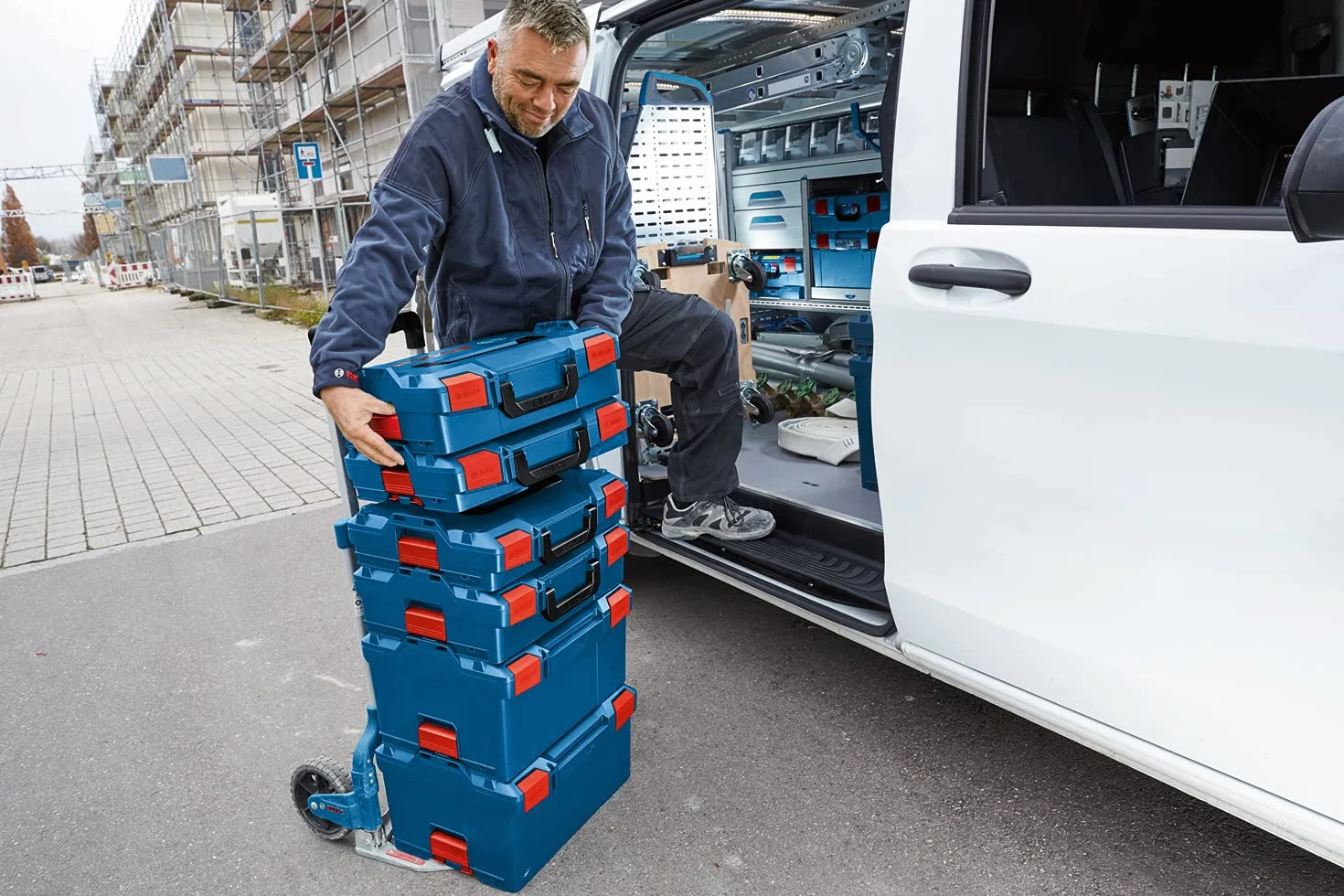 Bosch Professional 18 V System akumulatorowa wiertarko-wkrętarka udarowa GSB 18V-21 (maks. moment obrotowy 21 Nm, w zestawie L-BOXX, bez akumulatora/ładowarki)