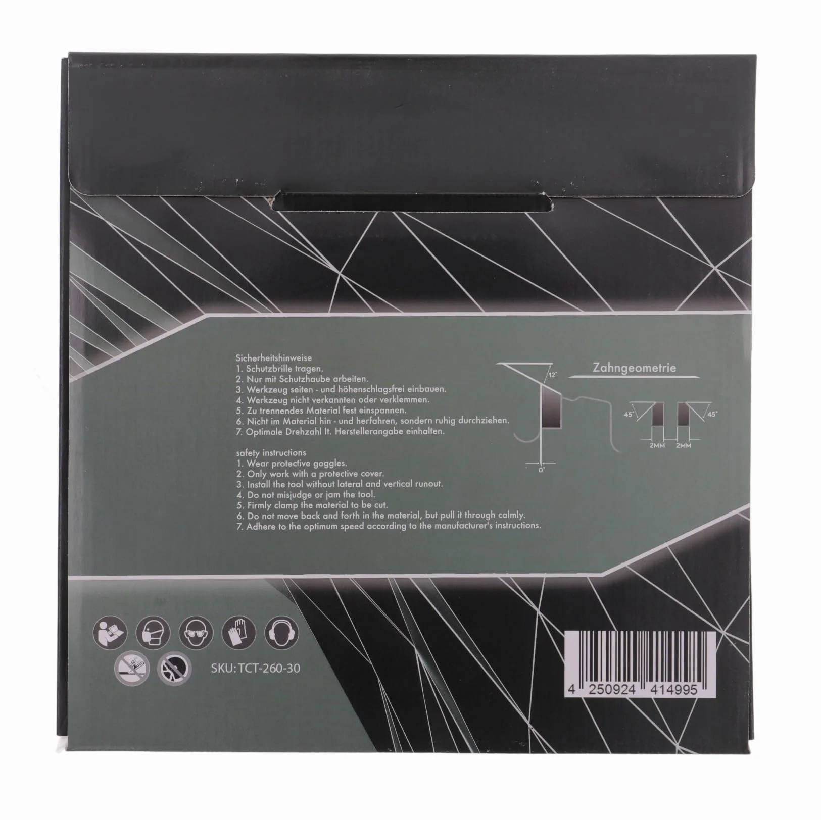 PRODIAMANT Multi brzeszczot do piły 260 x 30 mm brzeszczot z twardego metalu do drewna, aluminium, tworzywa sztucznego i laminatu z zębami HM TCT do piły stołowej, piły ukośnej i tarczowej