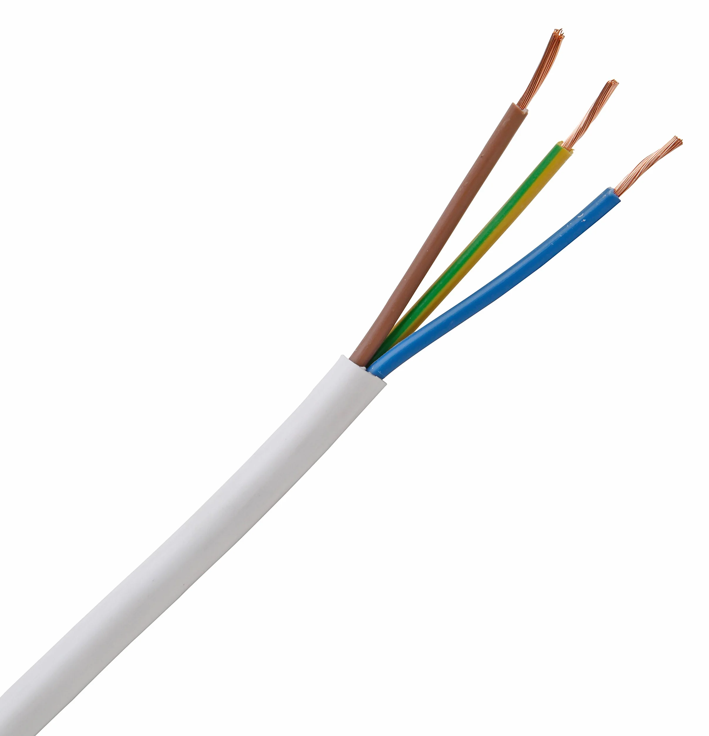 Kopp 151810842 Przewód Elektryczny, 500V, Biały, 3G1,5 mm², 3-Żyłowy, 10m,