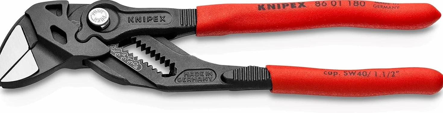 KNIPEX Szczypce-klucz 86 01 180 SB fosforanowana, antypoślizgowa