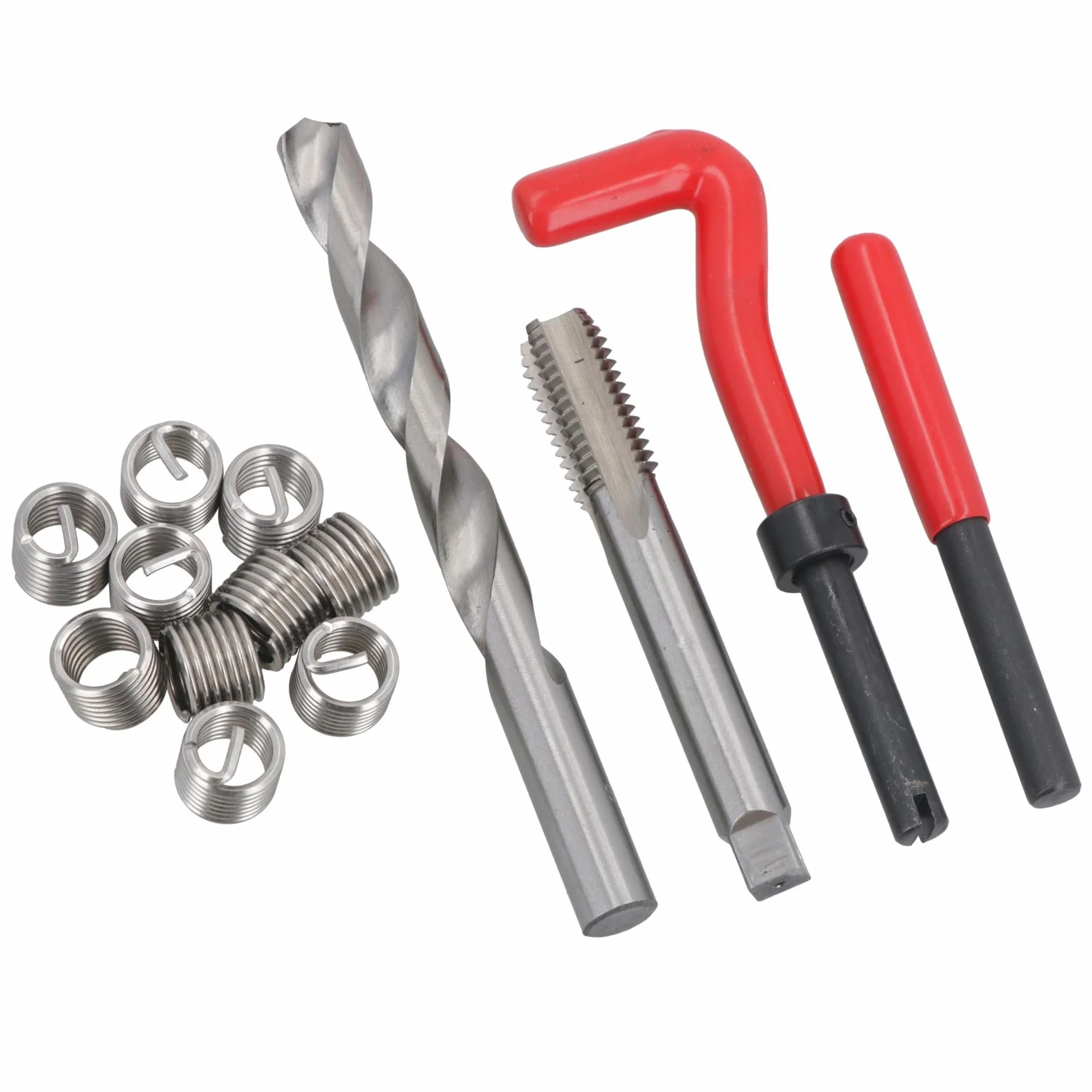 AB Tools Zestaw do naprawy gwintów 1/5.1 cm x 12 BSW Helicoil zestaw do uszkodzonych nici 14 szt