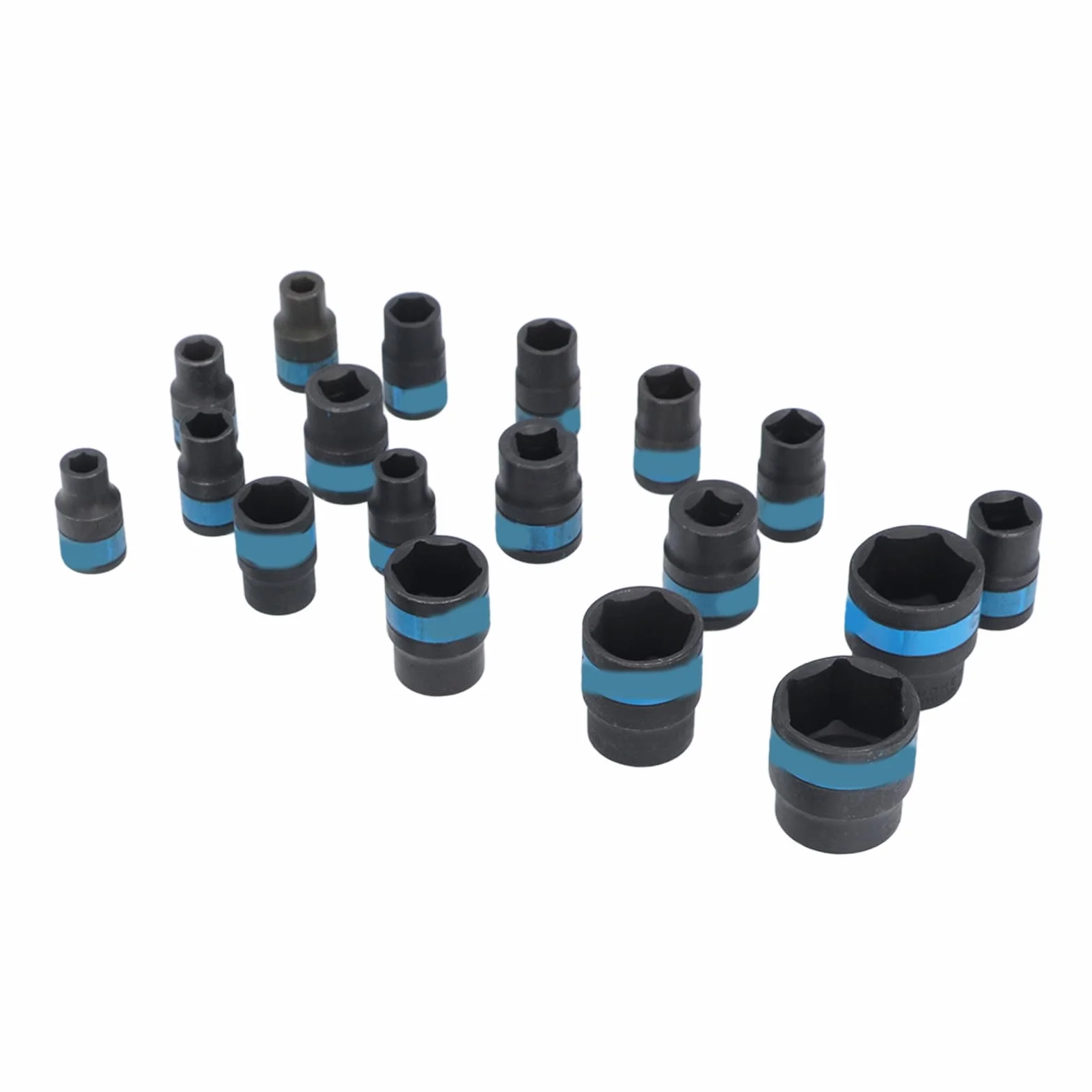 24 szt. 8 do 32mm metryczny zestaw nasadek udarowych 1/2in zestaw gniazd napędowych z kluczem grzechotkowym do domowego garażu DIY