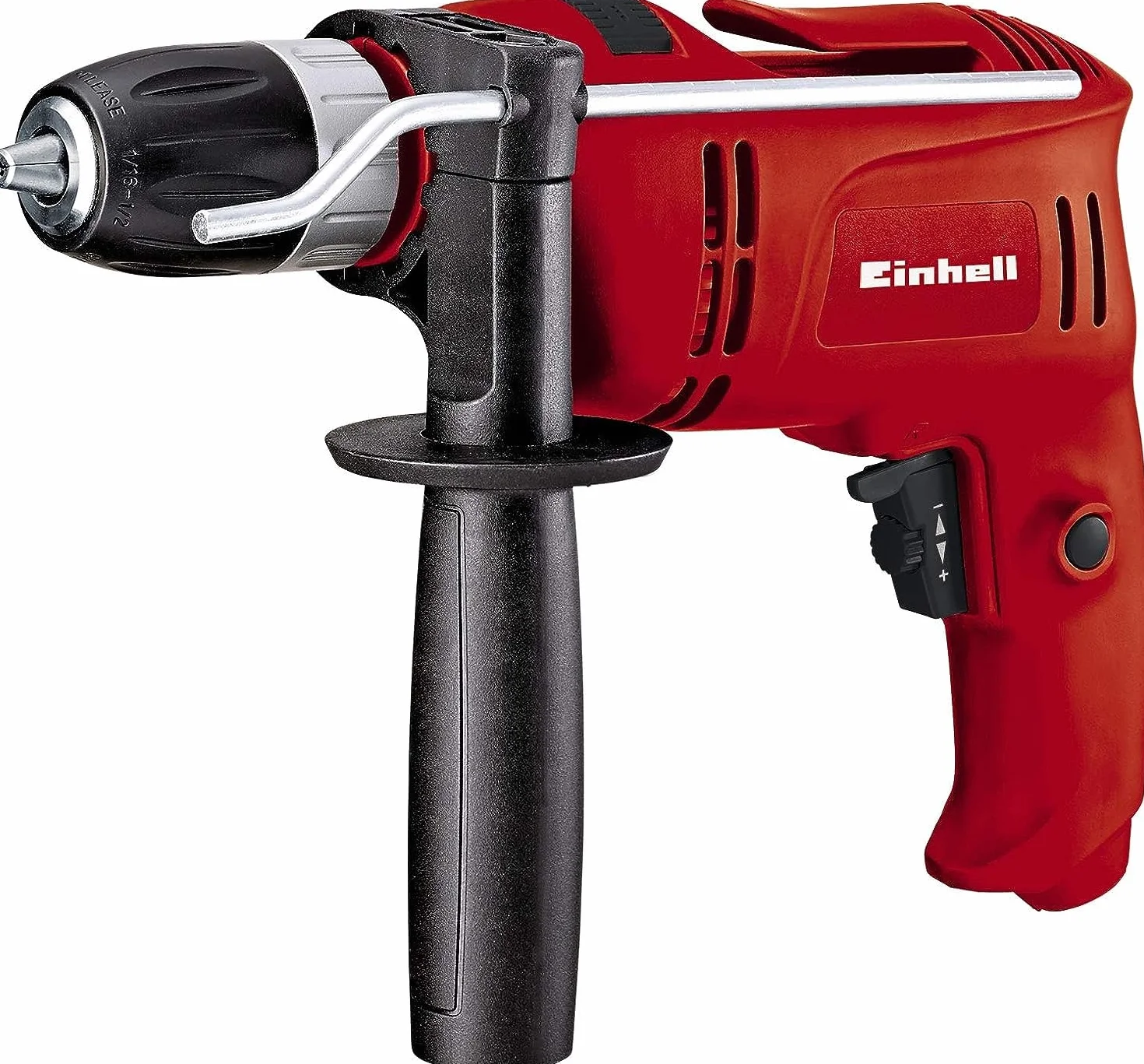 Einhell Wiertarka udarowa TC-ID 650 E (650 W, wydajność wiercenia Ø drewna 25 mm, beton 13 mm, metal 10 mm, metalowy ogranicznik głębokości, zaczep do paska)