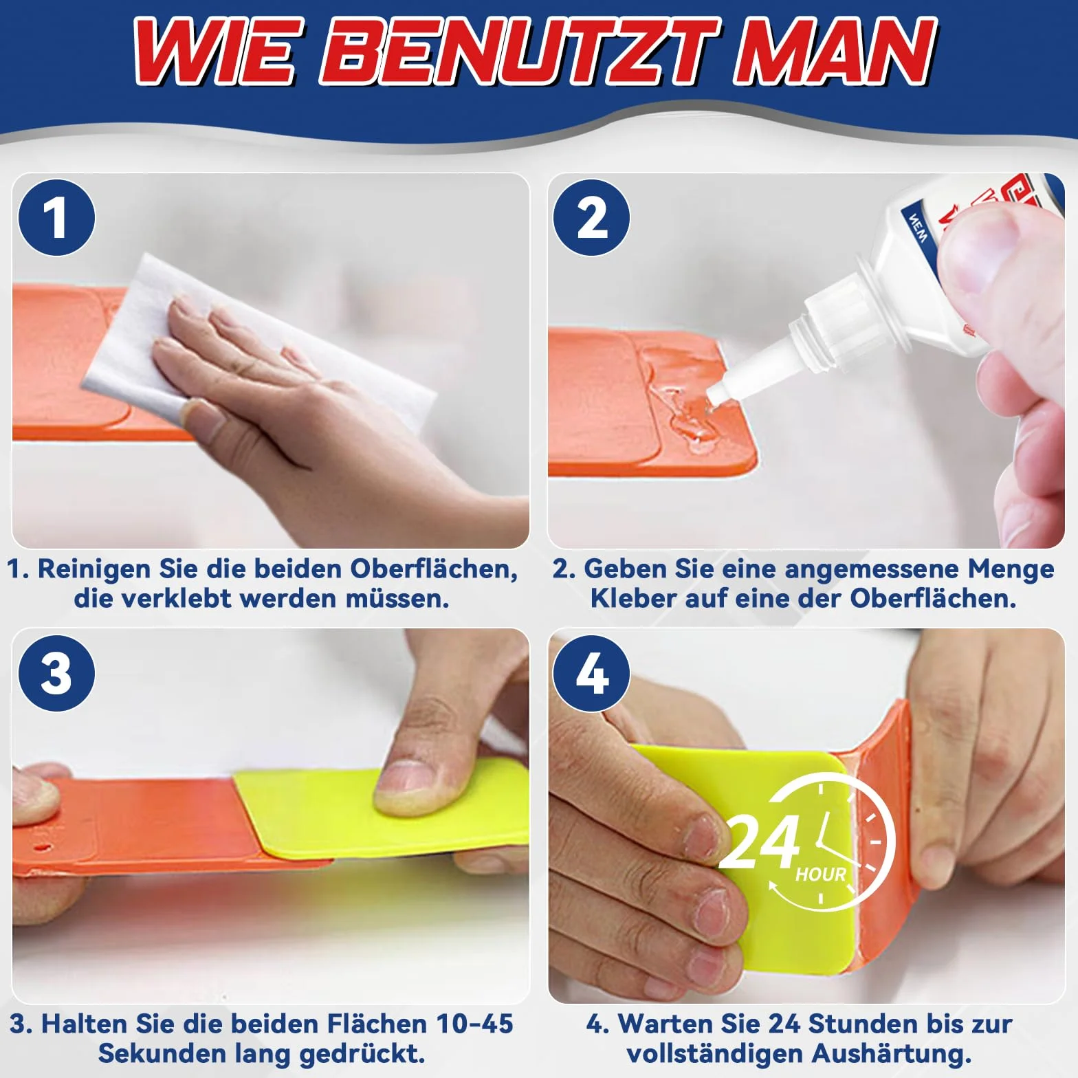 Klej do tworzywa sztucznego, ekstramocny, 60 g, klej modelarski z nasadką zapobiegającą zapchaniu, wodoodporny klej do plastiku do klejenia wszystkich tworzyw sztucznych