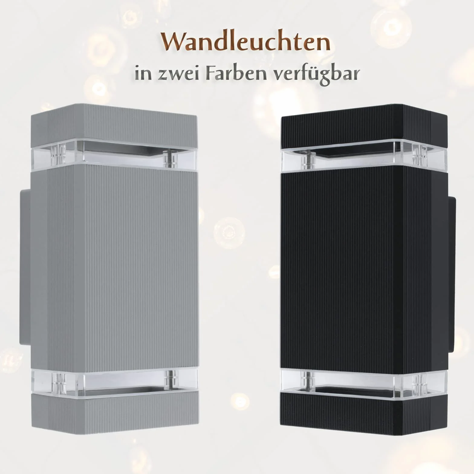 Lumiled lampa ścienna zewnętrzna ściana gniazdo GU10 oświetlenie zewnętrzne kinkiet ogrodowa taras fasada domu IP44 czarny prostokątny aluminiowy góra i