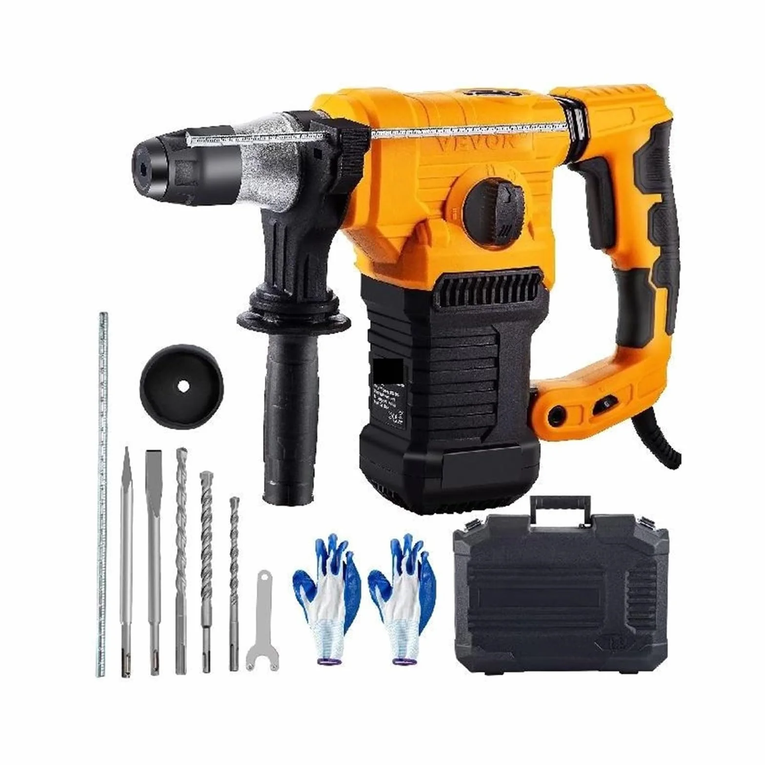 Wiertarka udarowa 1500W Max wiercenie 32mm SDS Plus młot pneumatyczny do rozbiórki 4 tryby elektryczny perforator betonu,Elastyczna obsługa