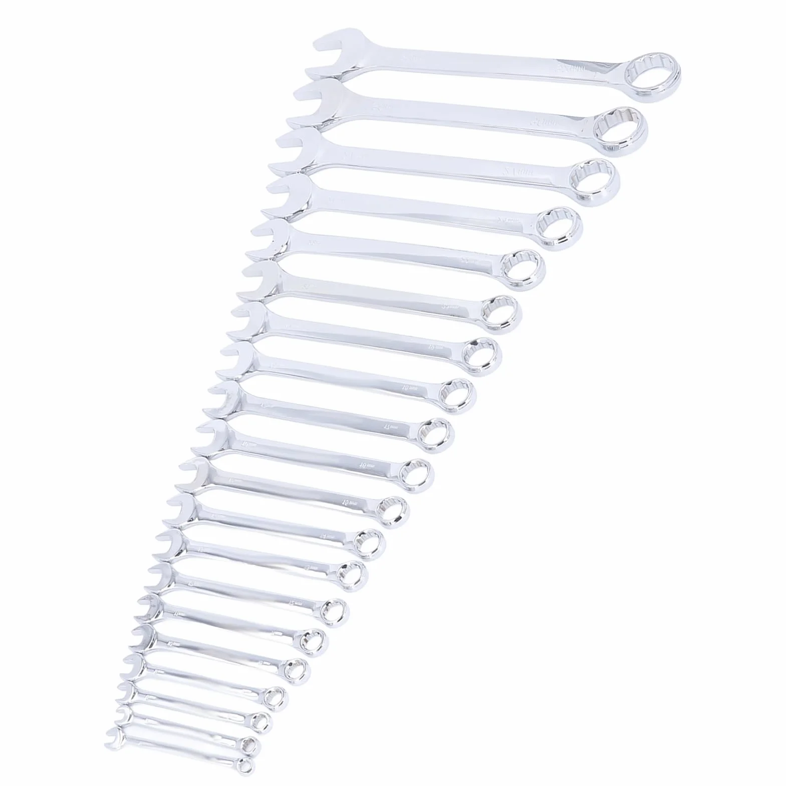 Zestaw Kluczy Metrycznych, 20-częściowy Zestaw Małych Kluczy Klucz Płasko-oczkowy 6 Mm do 32 Mm, Klucze Dwustronne ze Stali CRV Narzędzie Ręczne z Taśmą Zwijaną do Naprawy Samochodów i Naprawy Sprzętu