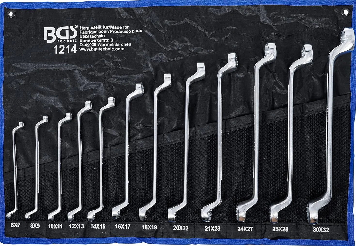 KS Tools 917.0779 1/4"+3/8"+1/2" Zestaw Kluczy Nasadowych, 179-szt & BGS 1214 | Zestaw kluczy oczkowych dwustronnych | wygięte | 6 x 7-30 x 32 mm | 12 szt.