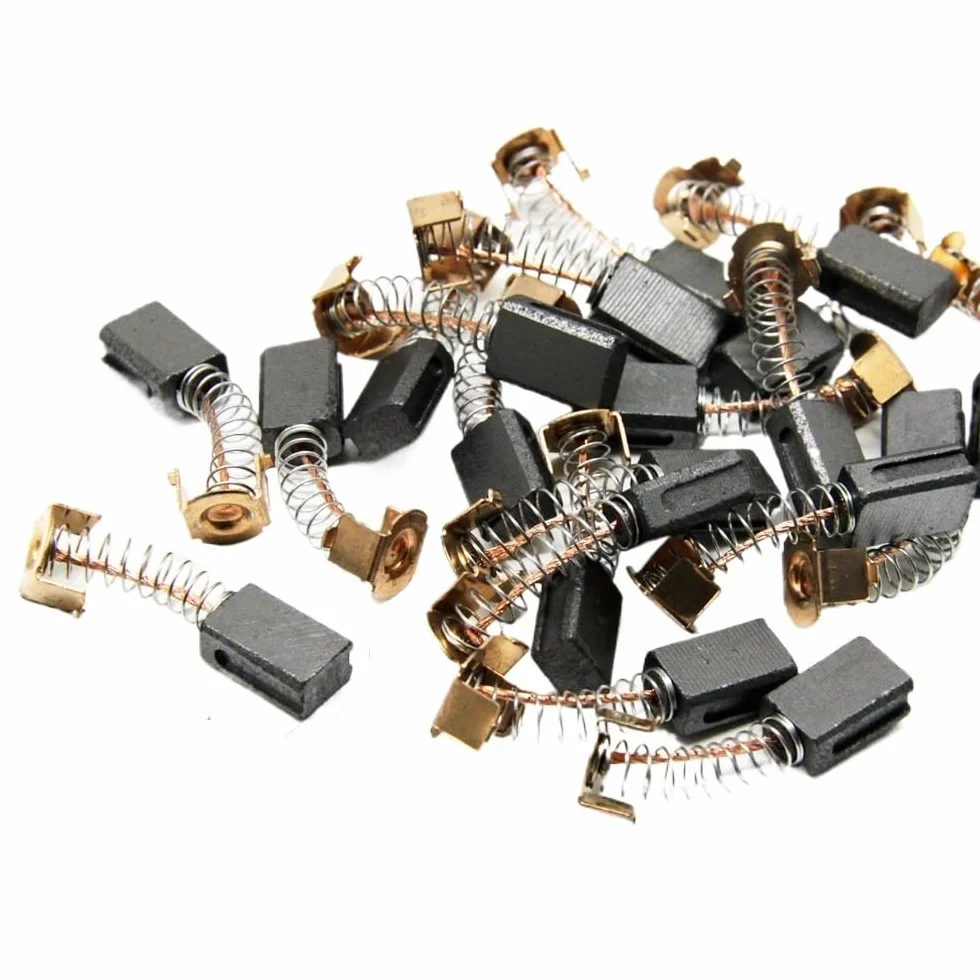 10 par szczotek węglowych G720 5 x 8 x 12 mm do G720-B3 GR750K PF600-B3 szlifierka kątowa silnik części zamienne do elektronarzędzi