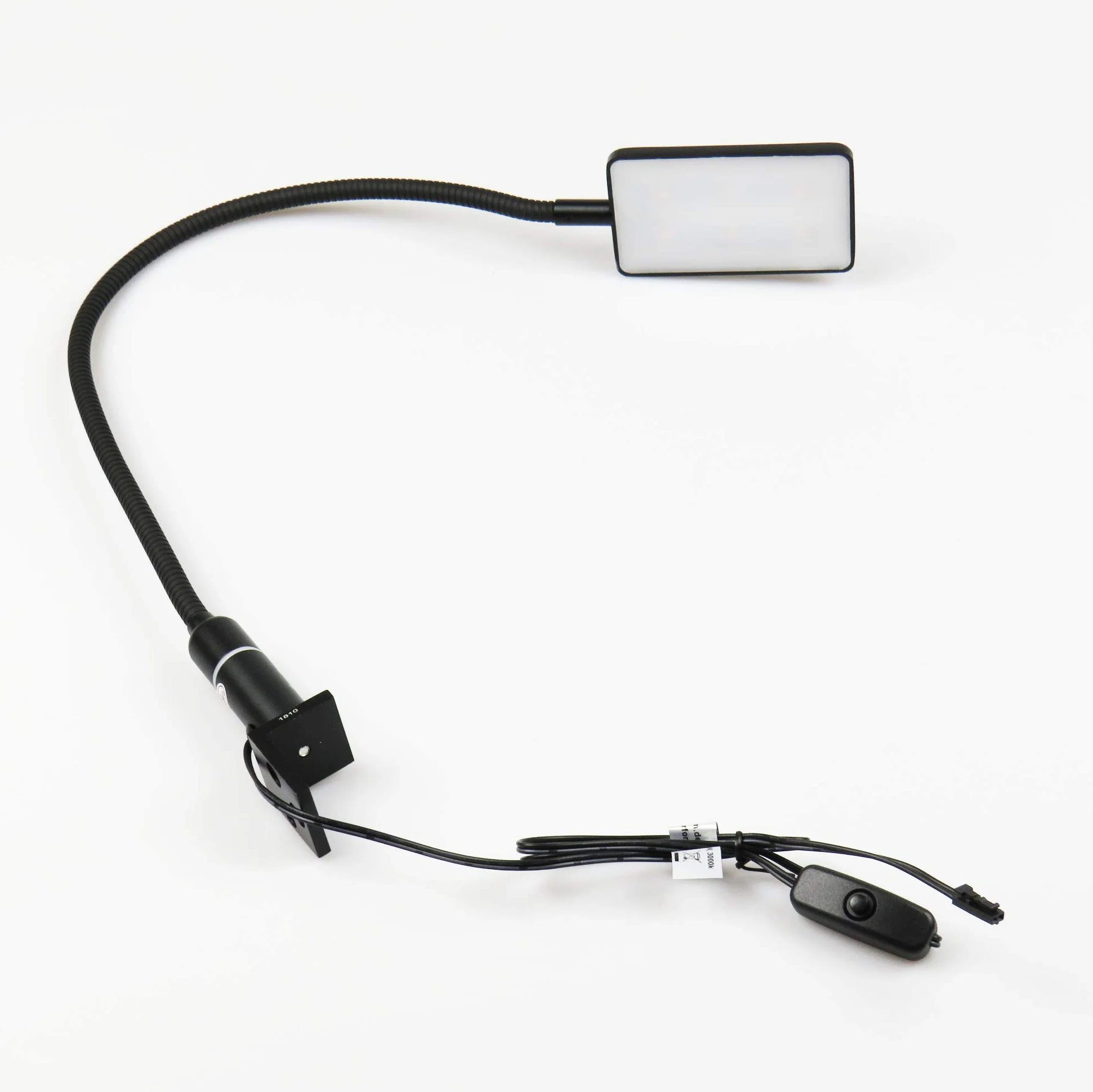 4 W LED lampka do czytania, elastyczna lampka nocna, lampka nocna, lampka do czytania, czarna, do wyboru: zestaw 1 szt. czarny