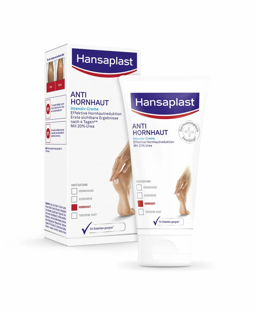 Hansaplast ‎4210201849834 Krem Przeciw Zrogowaciałej Skórze, 75 ml, Biały