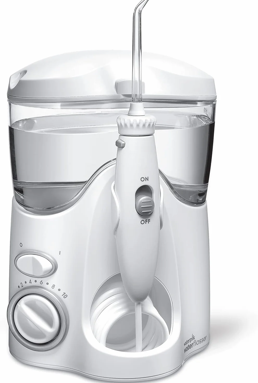 Waterpik WF100EU Ultra - hydropulsator - dysza dentystyczna - w zestawie z 6 dyszami i osłoną na kartę Arkebion® do ochrony danych RFID