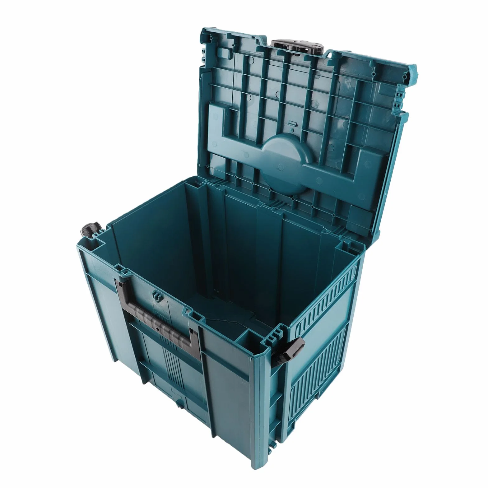 Skrzynka Narzędziowa Plastikowa Skrzynia do Przechowywania Narzędzi ABS 395 X 295 X 340 Mm Obciążenie 40 Kg Wiele Przegródek i Szuflad Podwójny Uchwyt Możliwość Układania w Stosy dla Techników