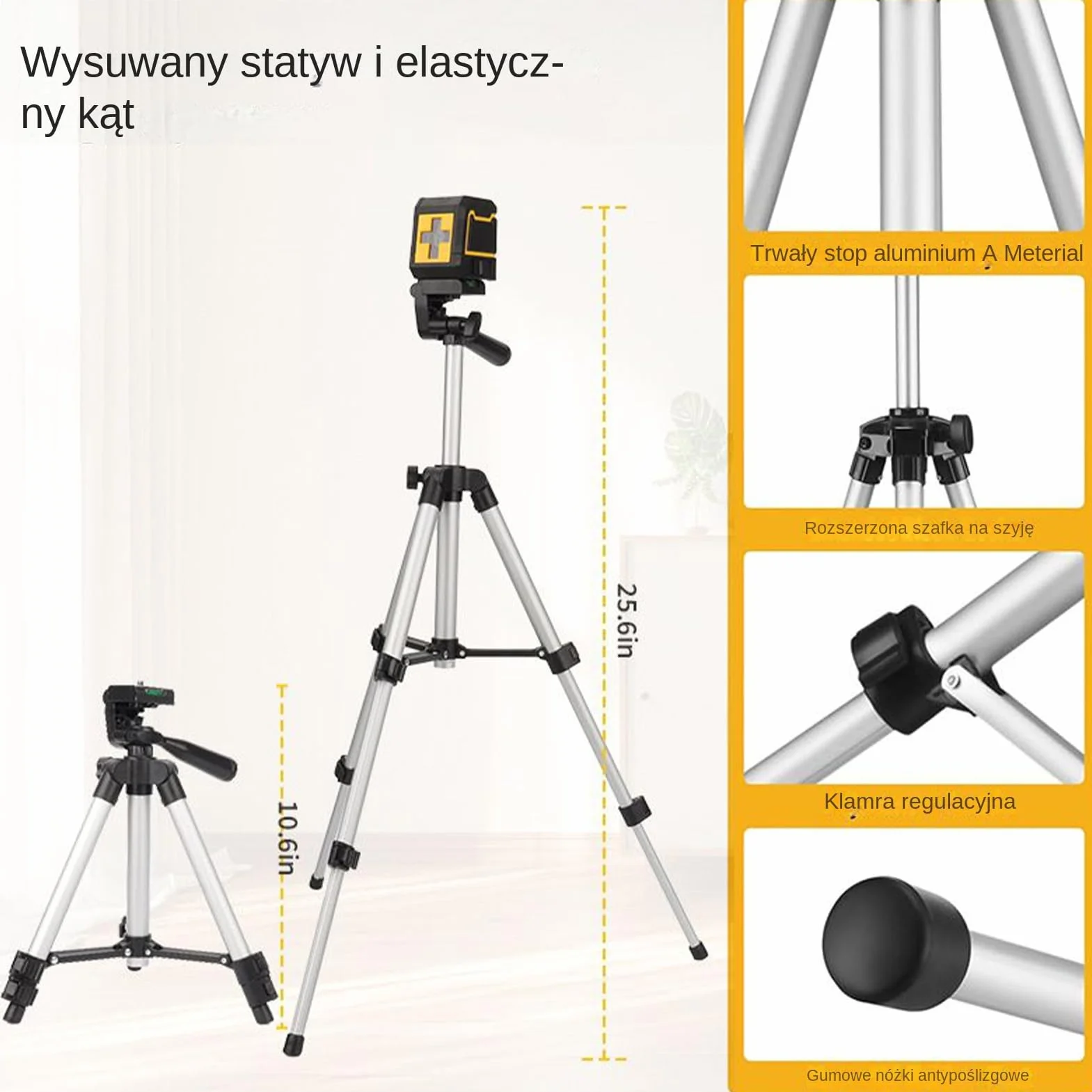 Regulowany Krzyżowy Poziom Laserowy Samopoziomujące Narzędzie Do Wyrównania | Krótki Czas Montażu Zestaw Do Wyrównania Do Instalacji Na Zewnątrz Okna Ściany Szafy