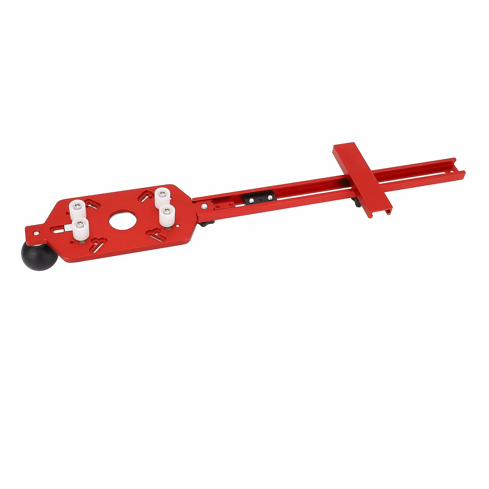 Generic Regulowany Przyrząd do Wycinania Kółek Routera Trwały Wspornik do Frezowania Routera dla Majsterkowiczów Obróbki Drewna Narzędzie 3 w 1 Ze Stopu Aluminium
