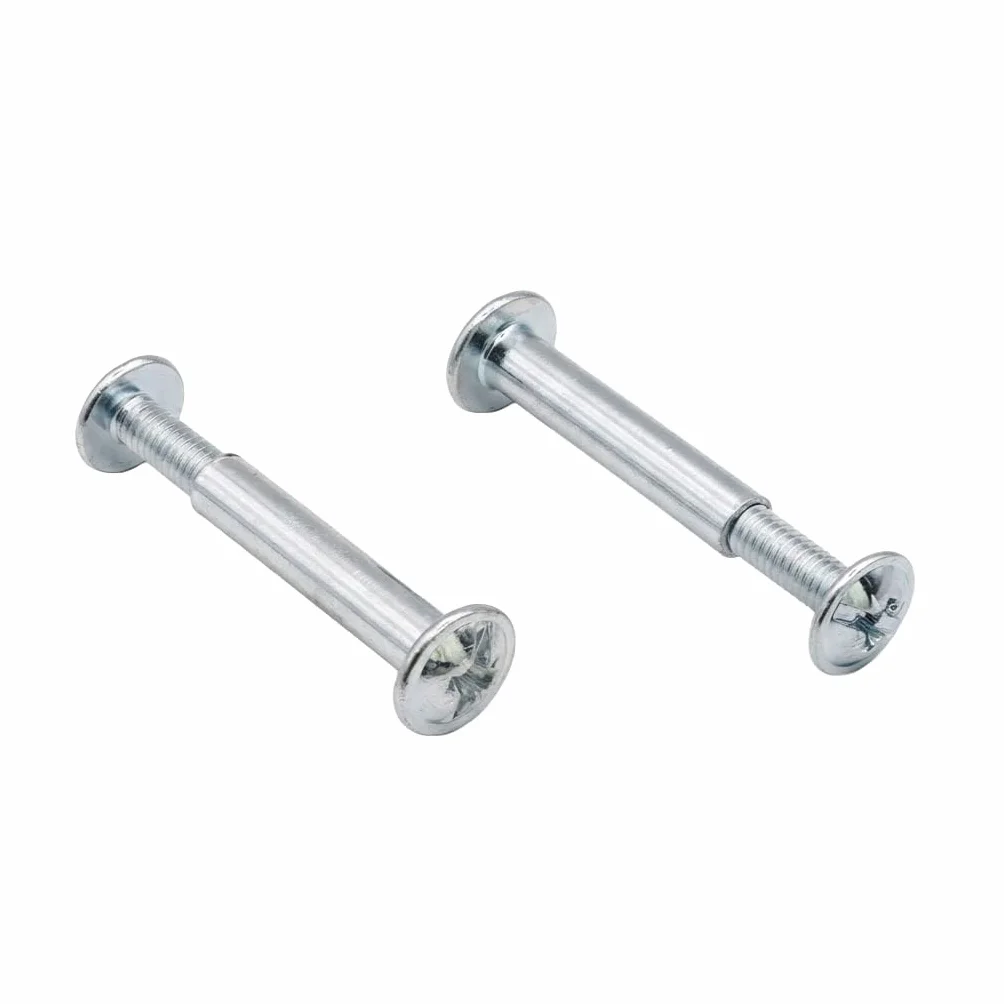 Zestaw śrub łączących do IKEA PAX, BILLY, VITVAL & INLÄGG – M4 łącznik meblowy z ocynkowanej stali, zamiennik do 100402 & 100644
