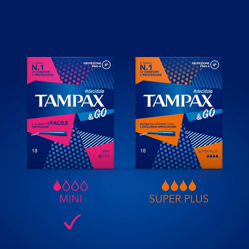 TAMPAX GO MINI Lines 18 szt.