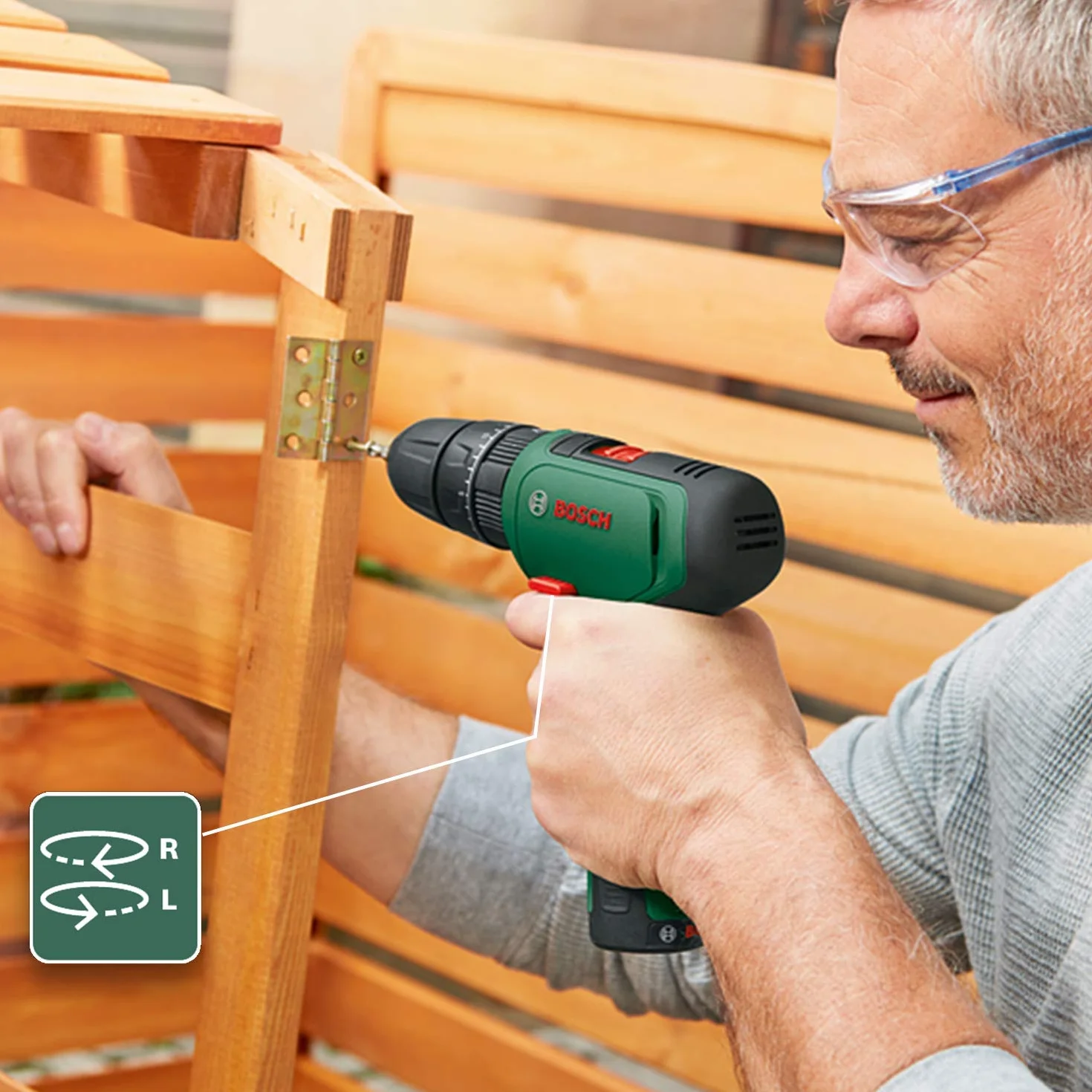 Bosch Home And Garden Akumulatorowa Wiertarka Kombi, EasyImpact 1200, bez Akumulatora, 12 V, w Opakowaniu Kartonowym